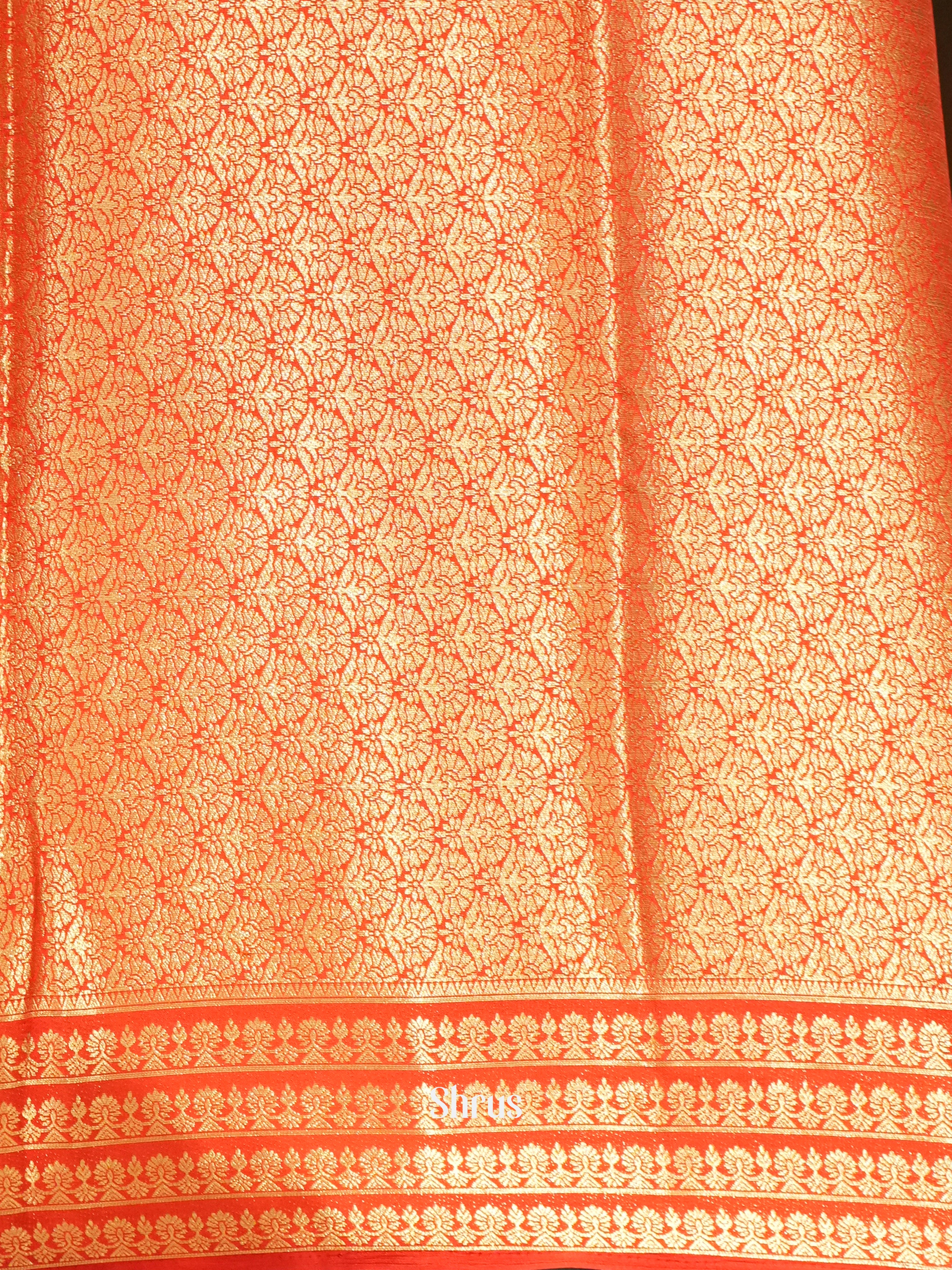 Purple & Red - Mysoresilk-halfpure Saree - Shop on Shrus.com