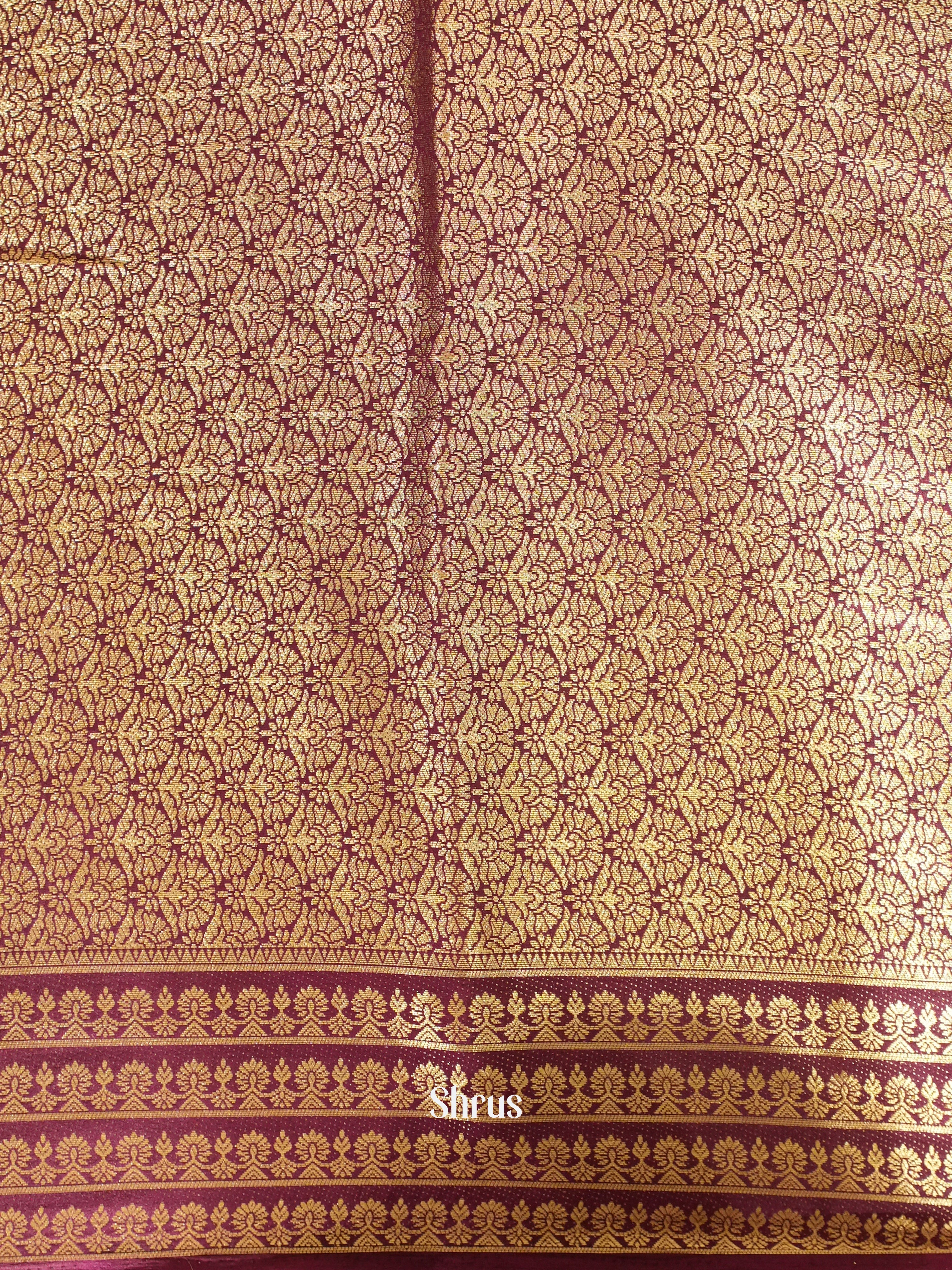 Blue & Purple - Mysoresilk-halfpure Saree - Shop on Shrus.com