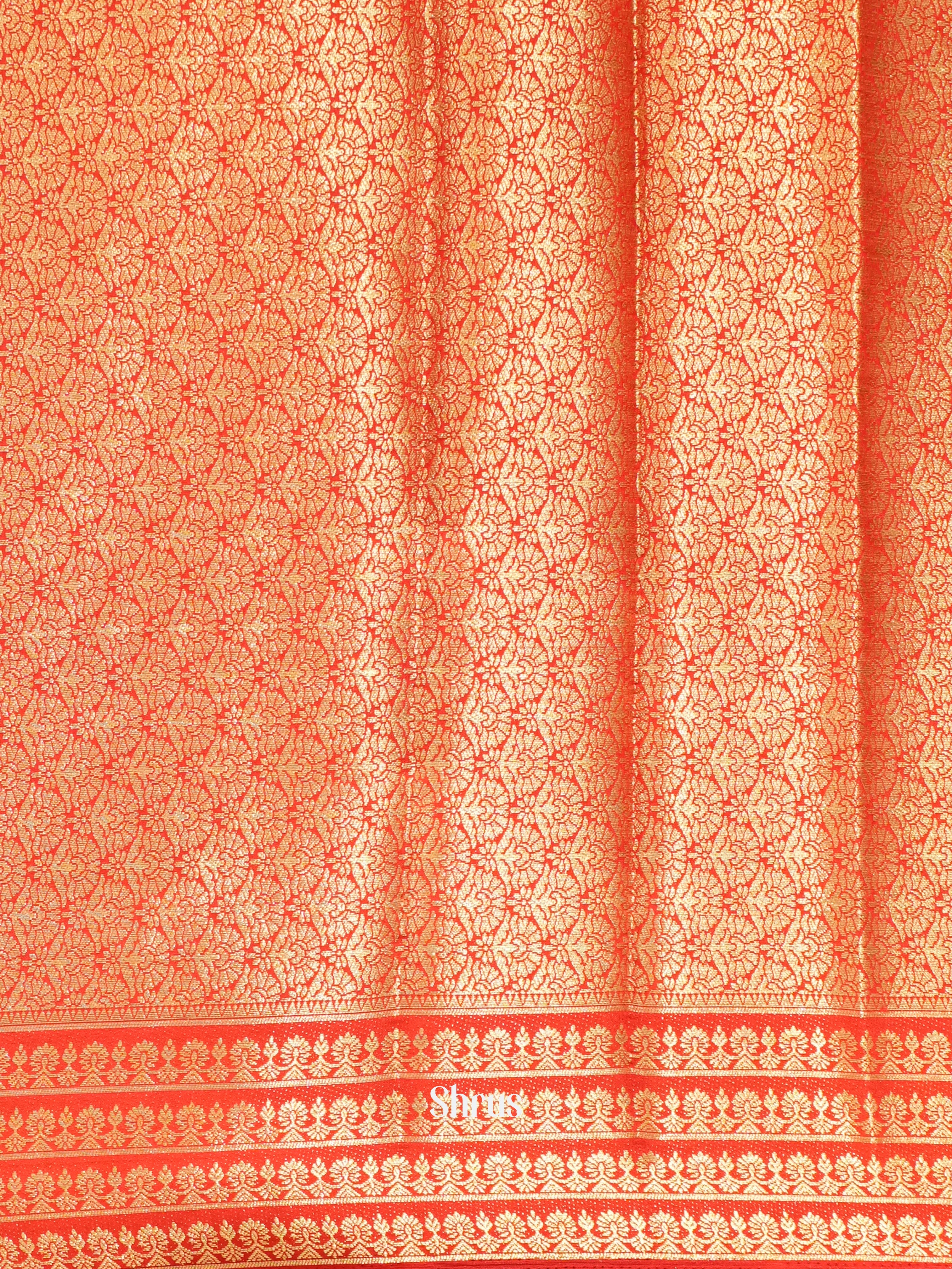Green & Red - Mysoresilk-halfpure Saree - Shop on Shrus.com