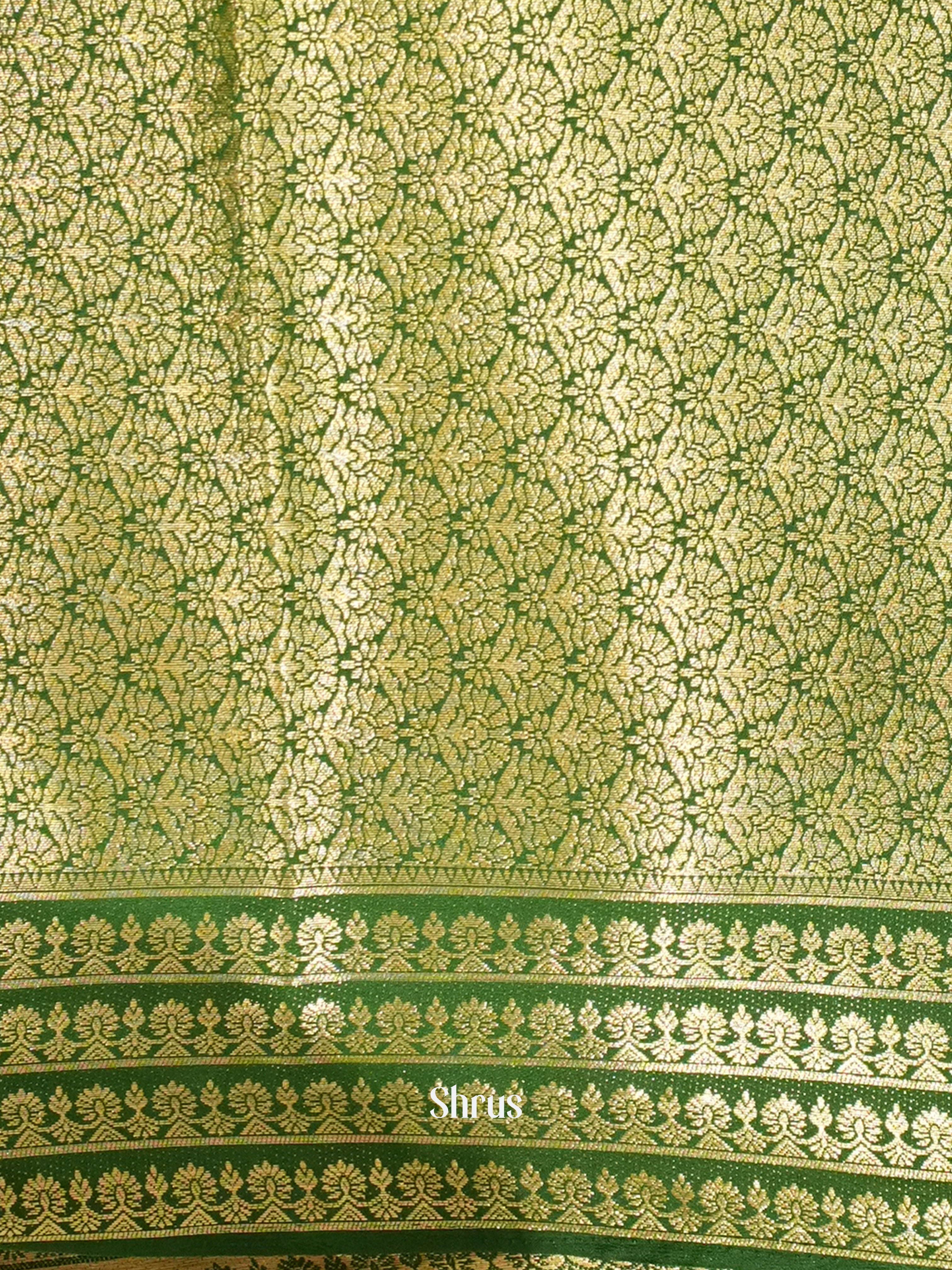 Red & Green - Mysoresilk-halfpure Saree - Shop on Shrus.com