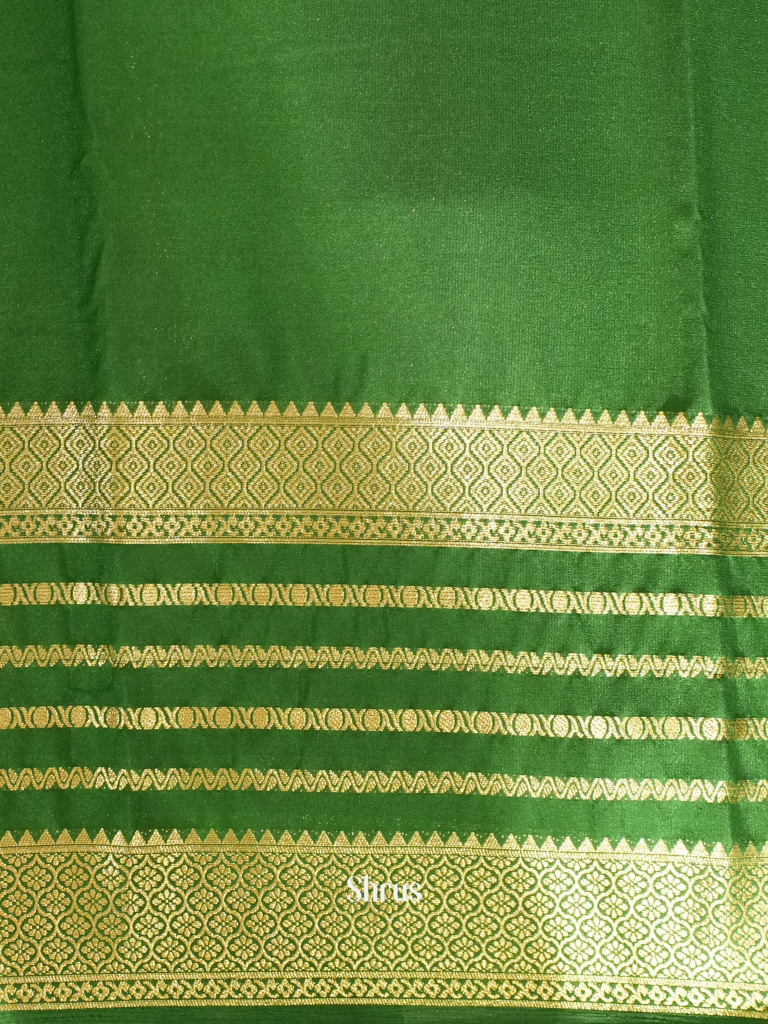 Red & Green - Mysoresilk-halfpure Saree - Shop on Shrus.com