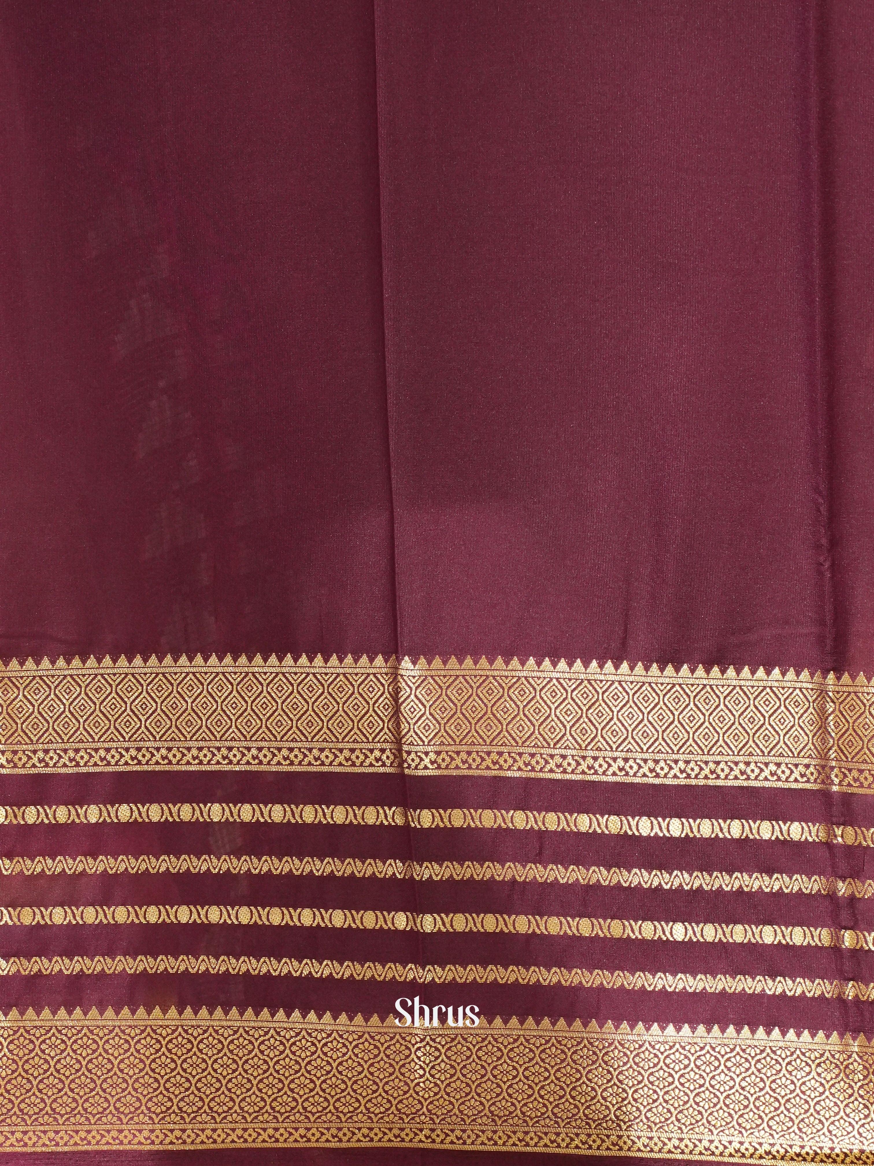 Blue & Purple - Mysoresilk-halfpure Saree - Shop on Shrus.com