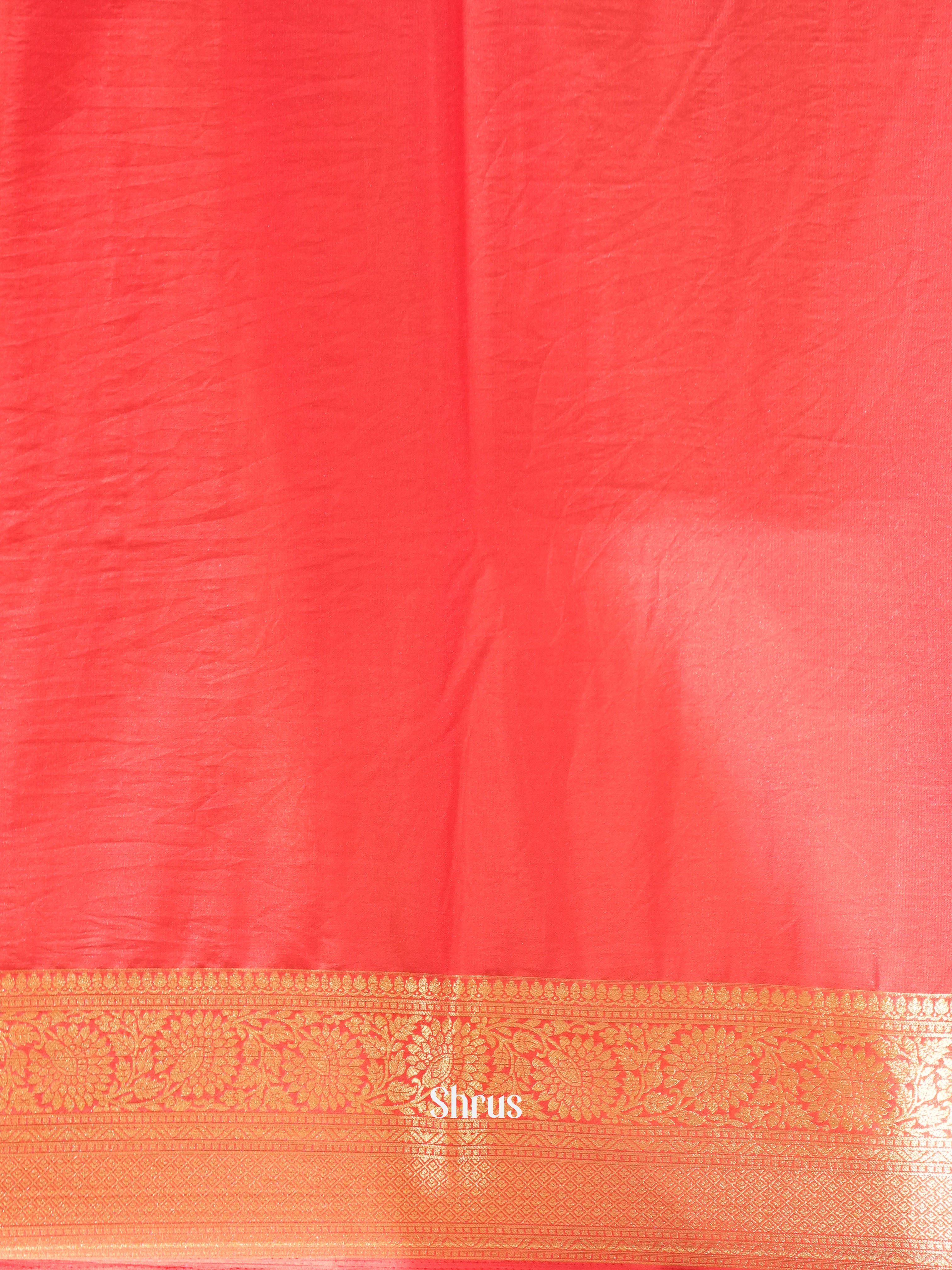 Reddish Pink - Mysoresilk-halfpure Saree - Shop on Shrus.com