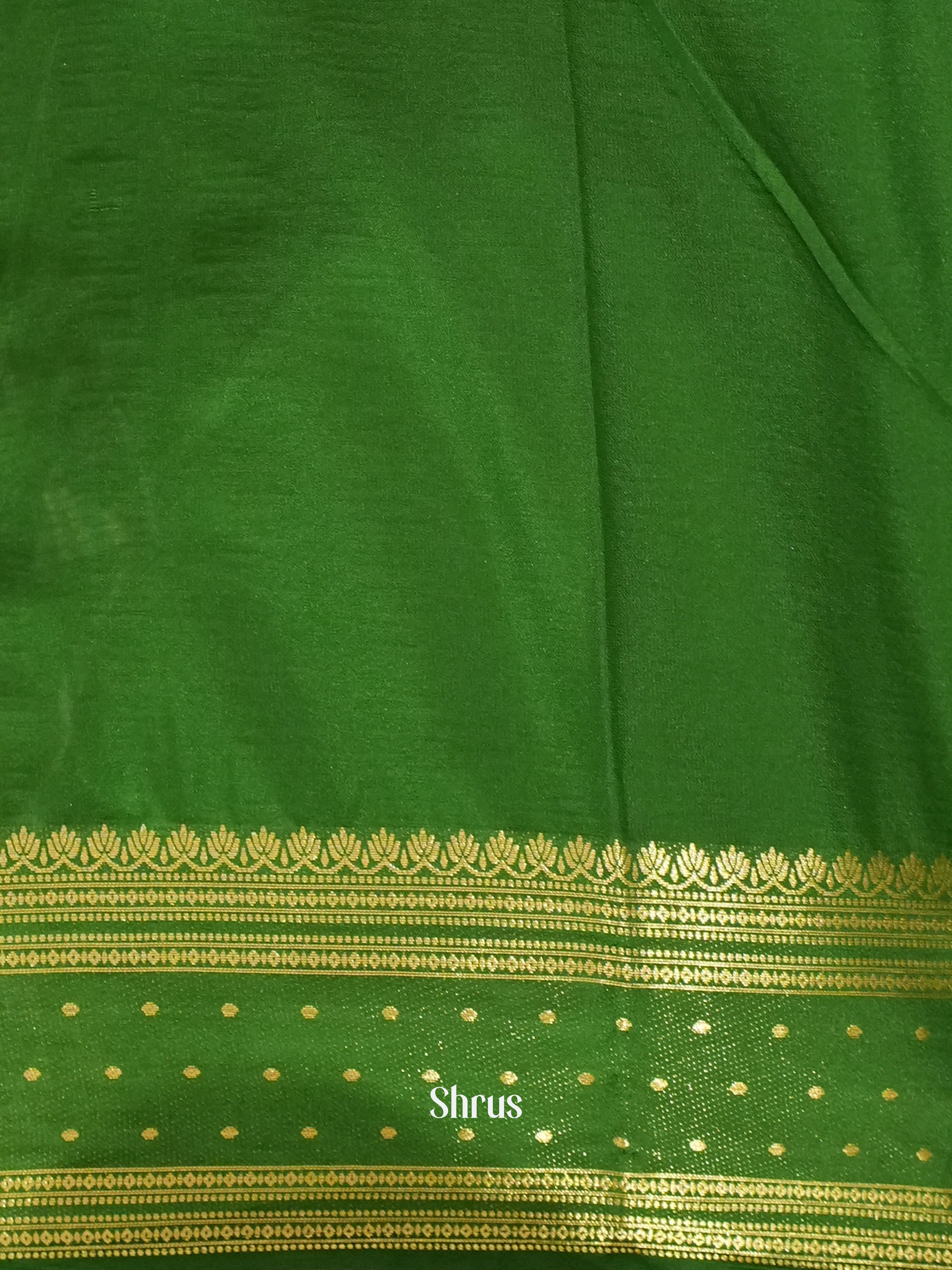 Red & Green - Mysoresilk-halfpure Saree - Shop on Shrus.com