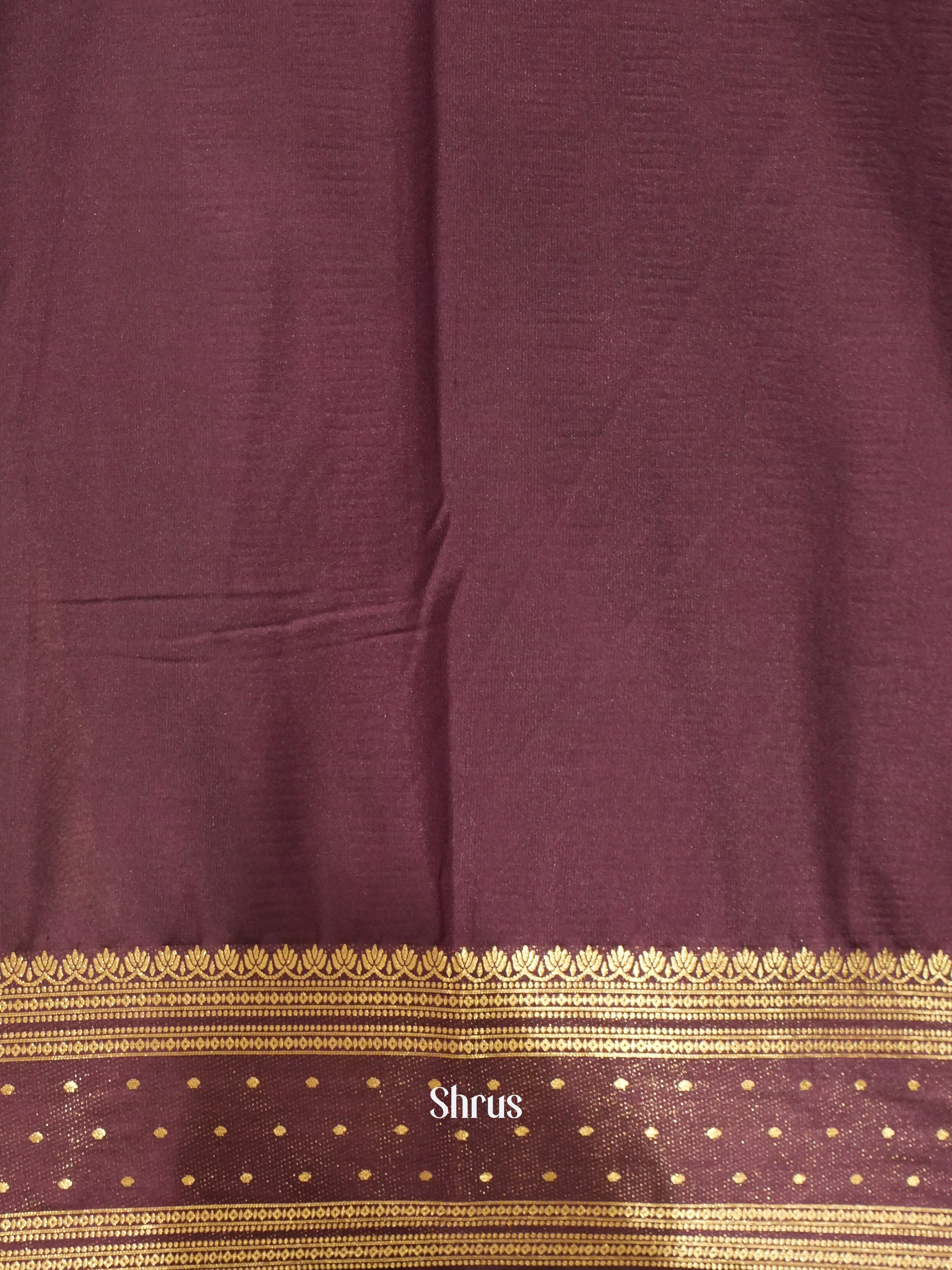 Pastel Green & Purple - Mysoresilk-halfpure Saree - Shop on Shrus.com
