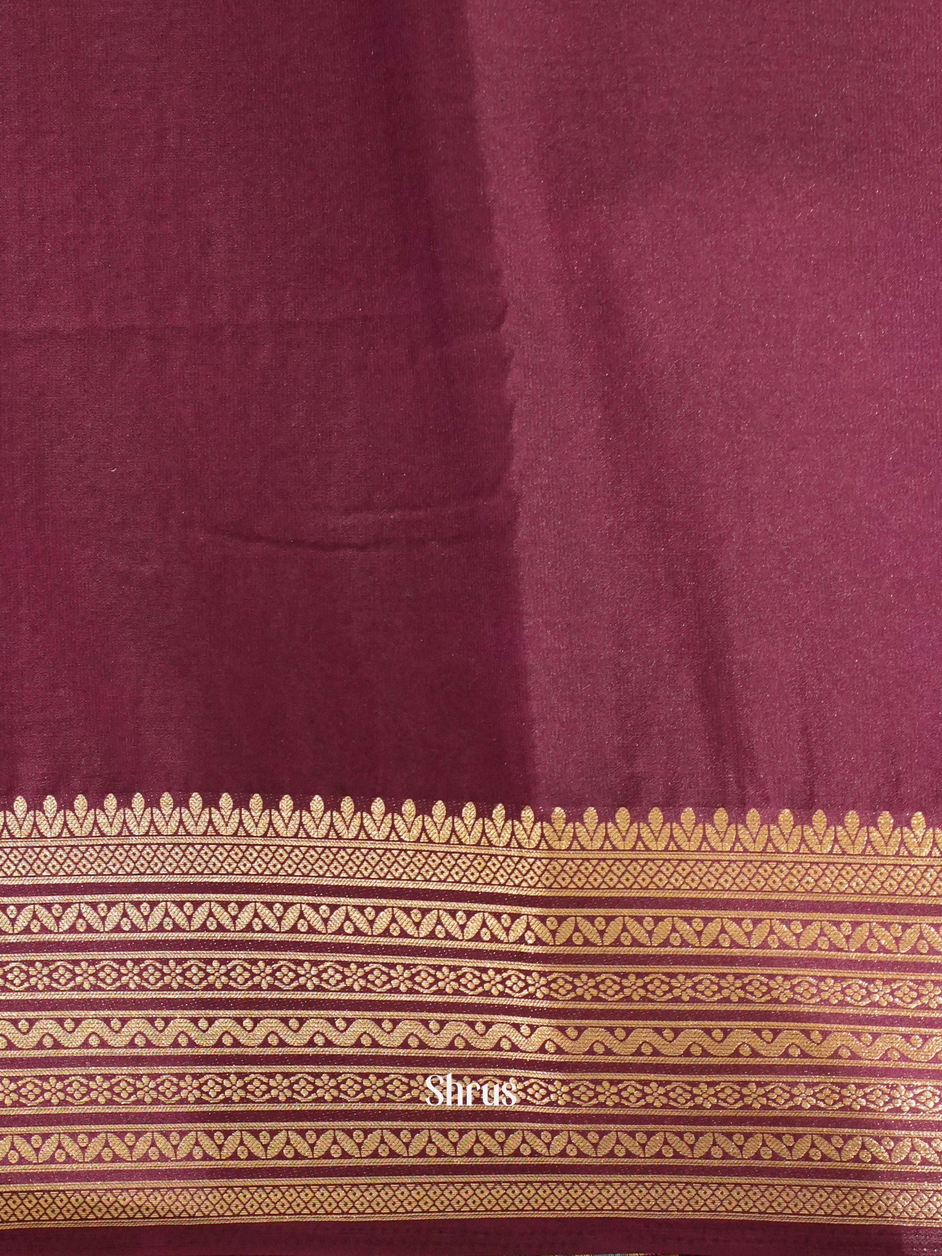Blue & Purple - Mysoresilk-halfpure Saree - Shop on Shrus.com