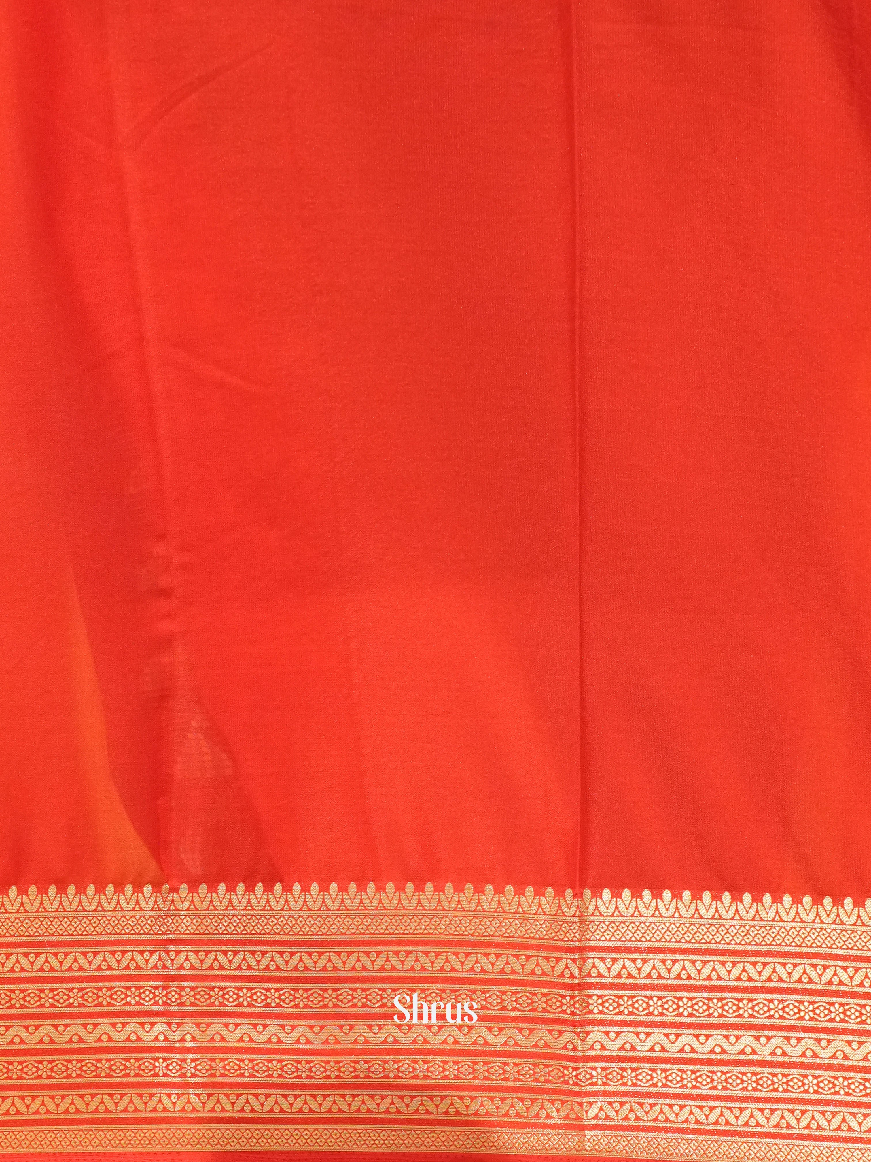 Green & Red - Mysoresilk-halfpure Saree - Shop on Shrus.com