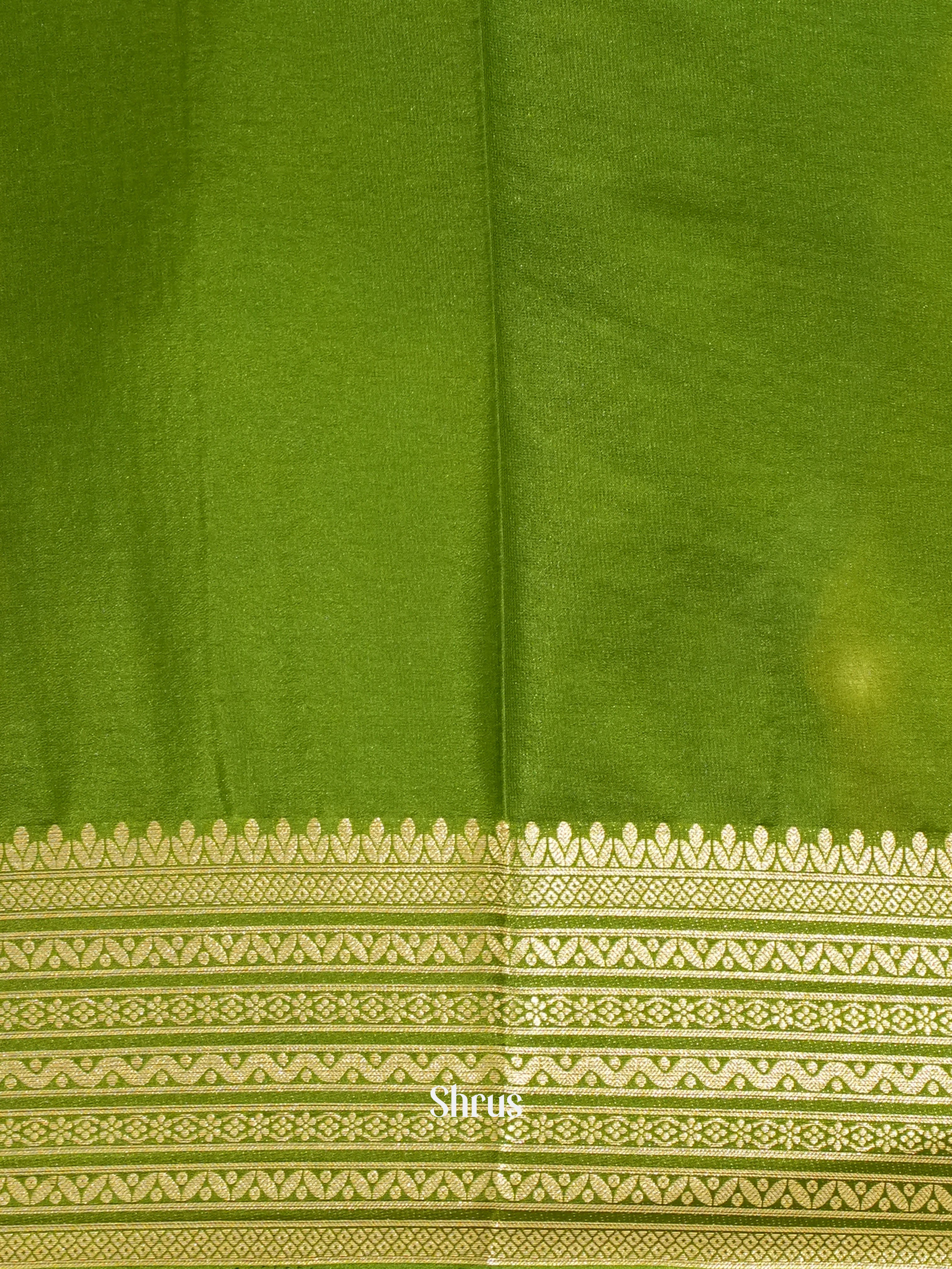 Mambazha Yellow & Green - Mysoresilk-halfpure Saree - Shop on Shrus.com