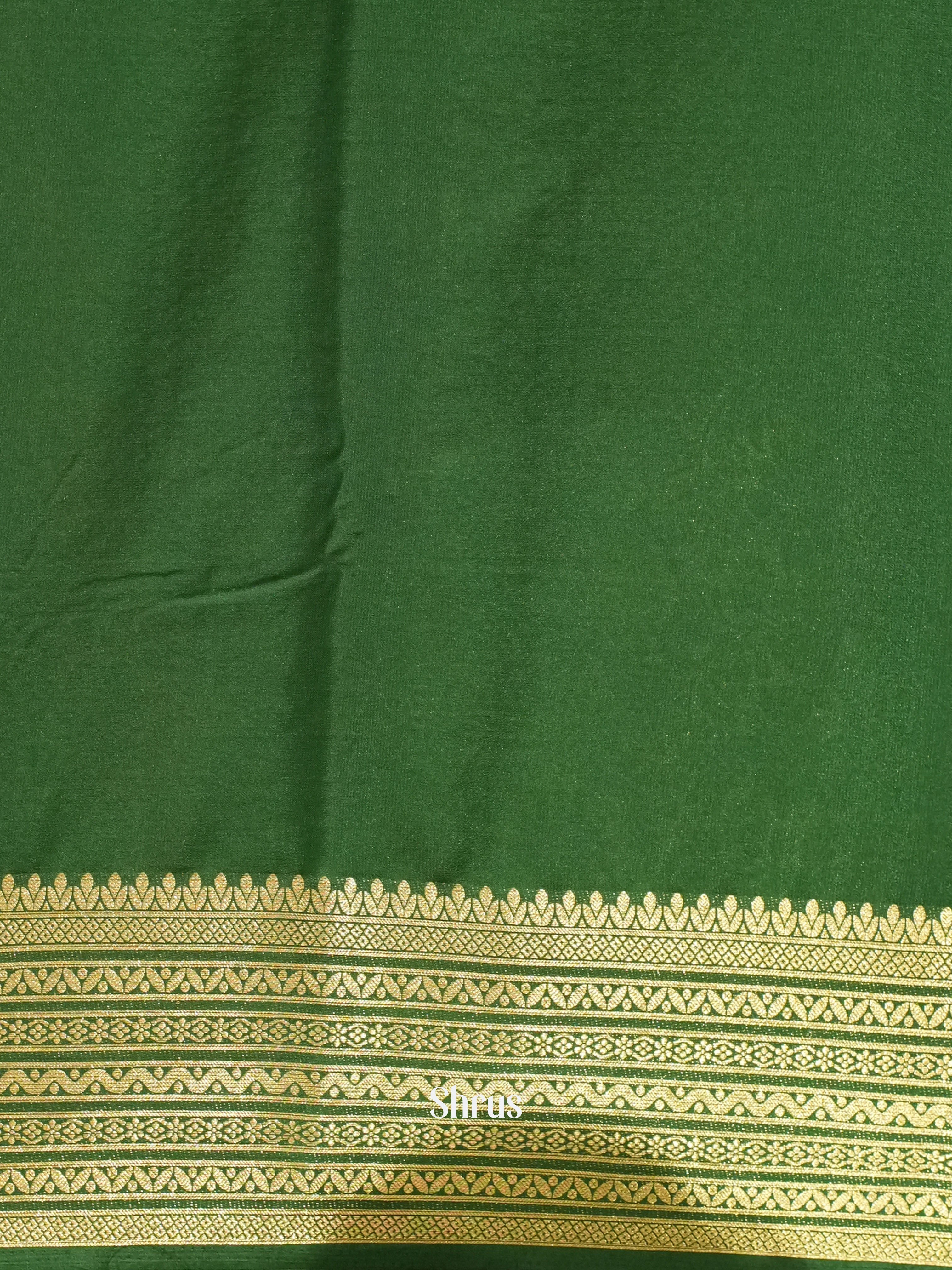 Red & Green - Mysoresilk-halfpure Saree - Shop on Shrus.com