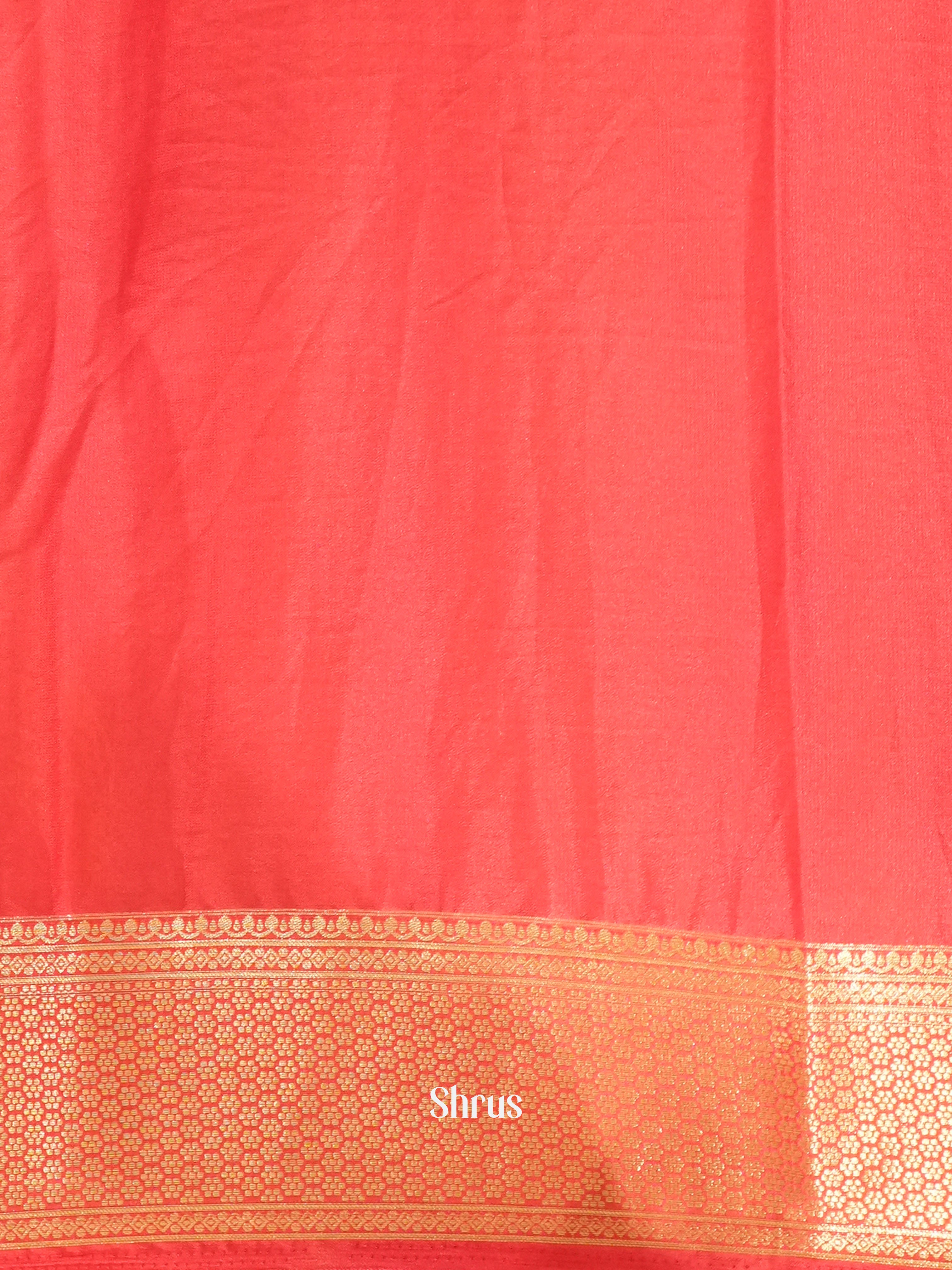 Pink- Mysoresilk-halfpure Saree - Shop on Shrus.com