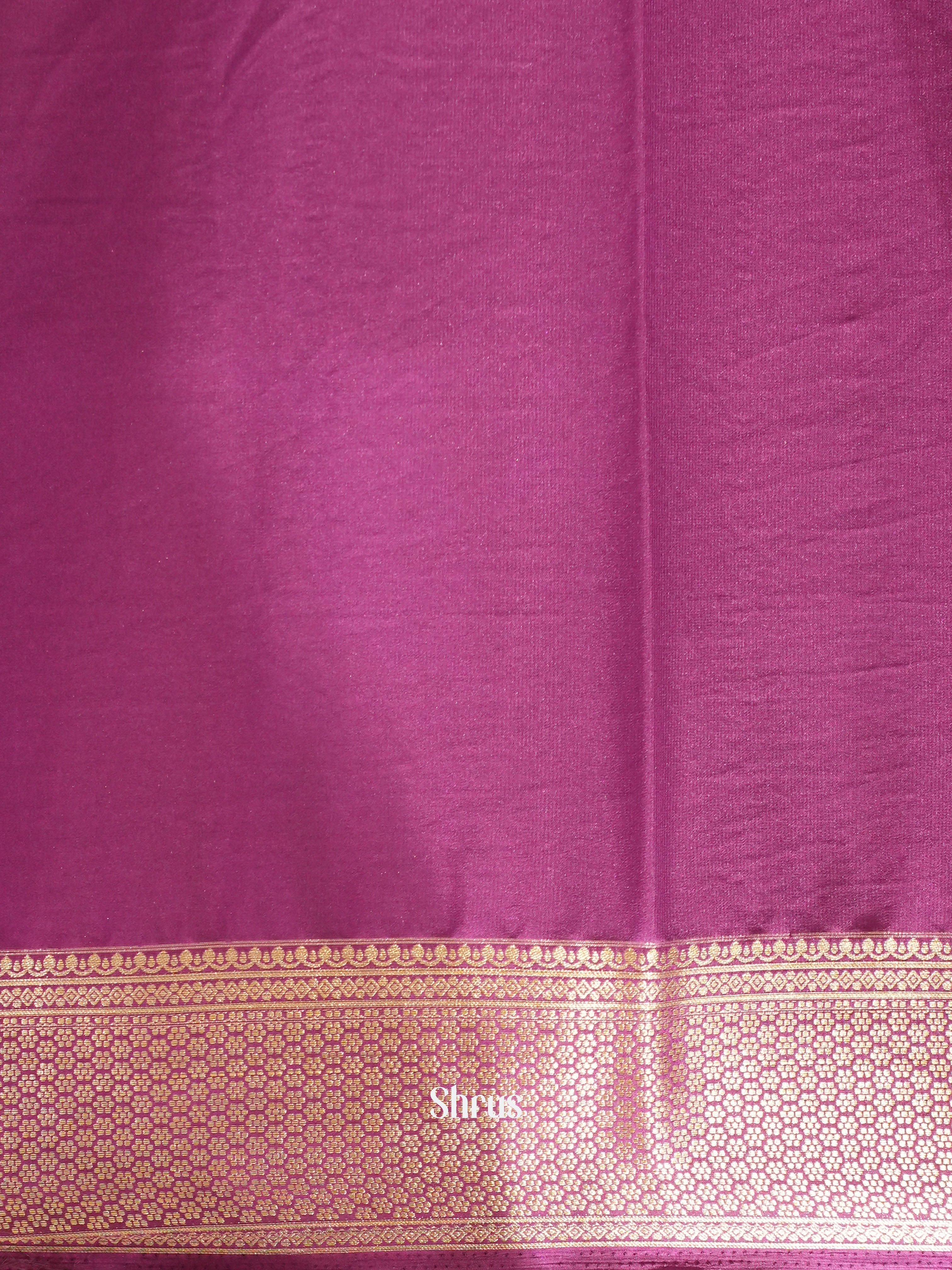 Purple - Mysoresilk-halfpure Saree - Shop on Shrus.com