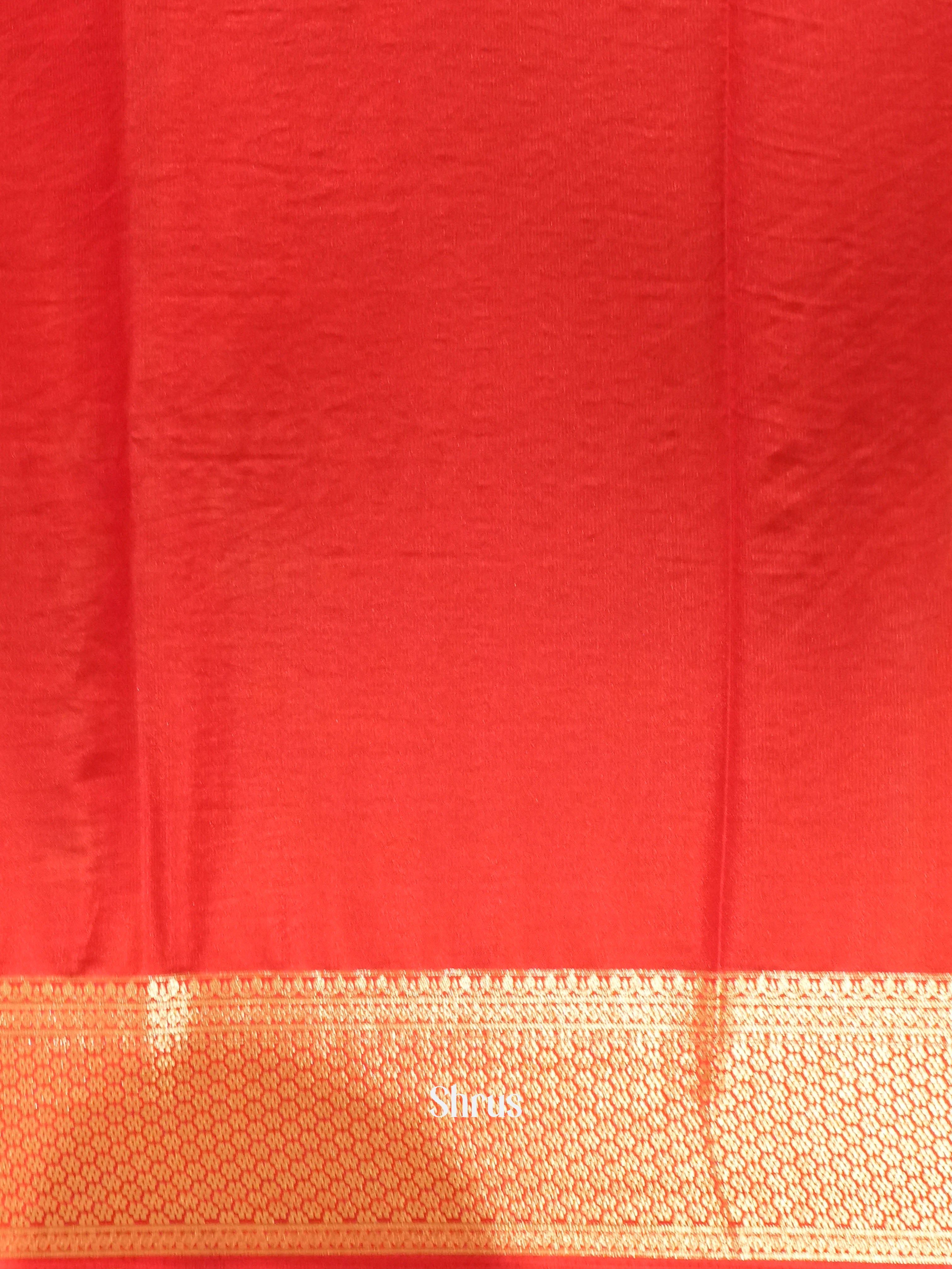 Red - Mysoresilk-halfpure Saree - Shop on Shrus.com