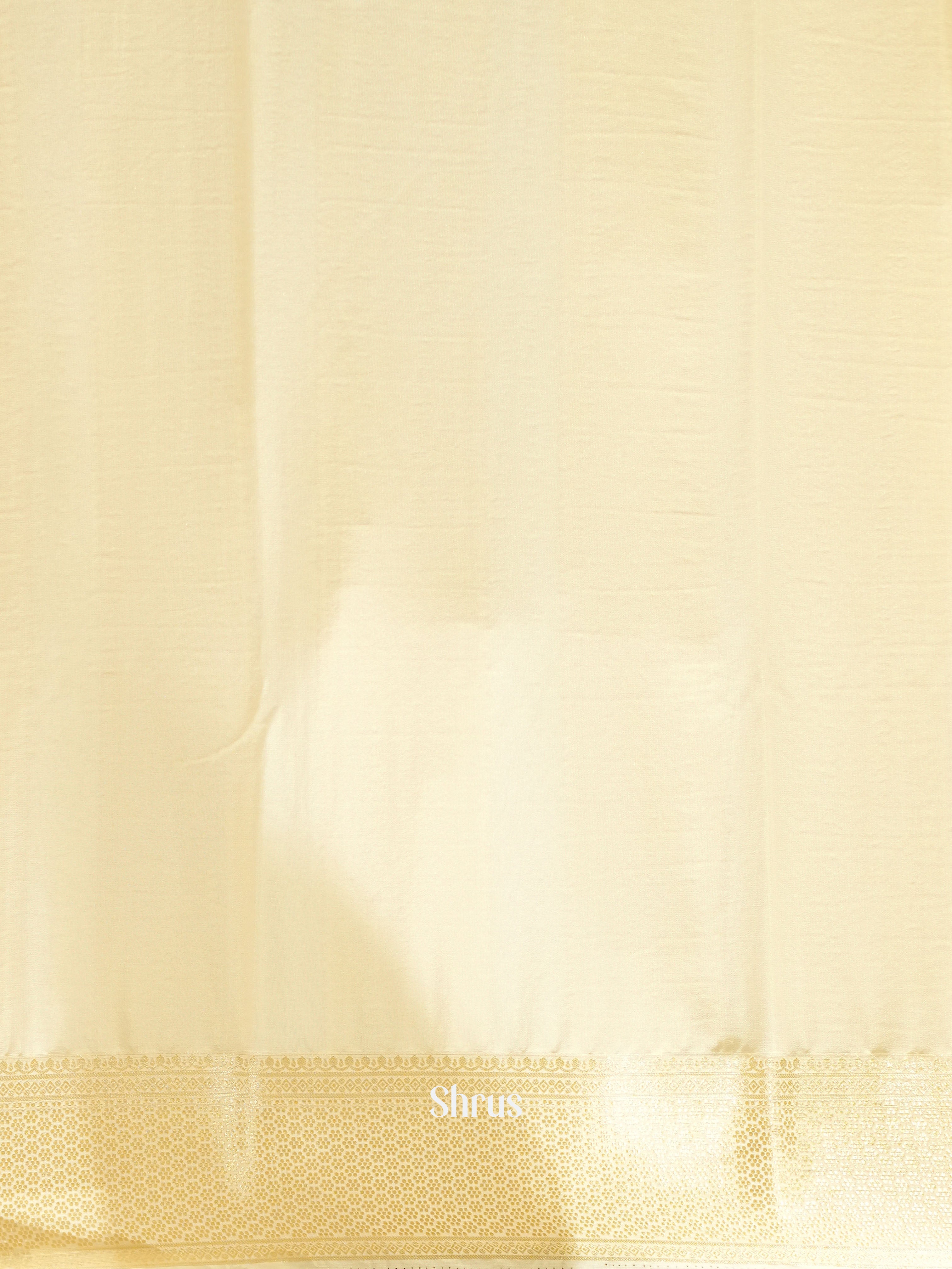 Cream - Mysoresilk-halfpure Saree - Shop on Shrus.com