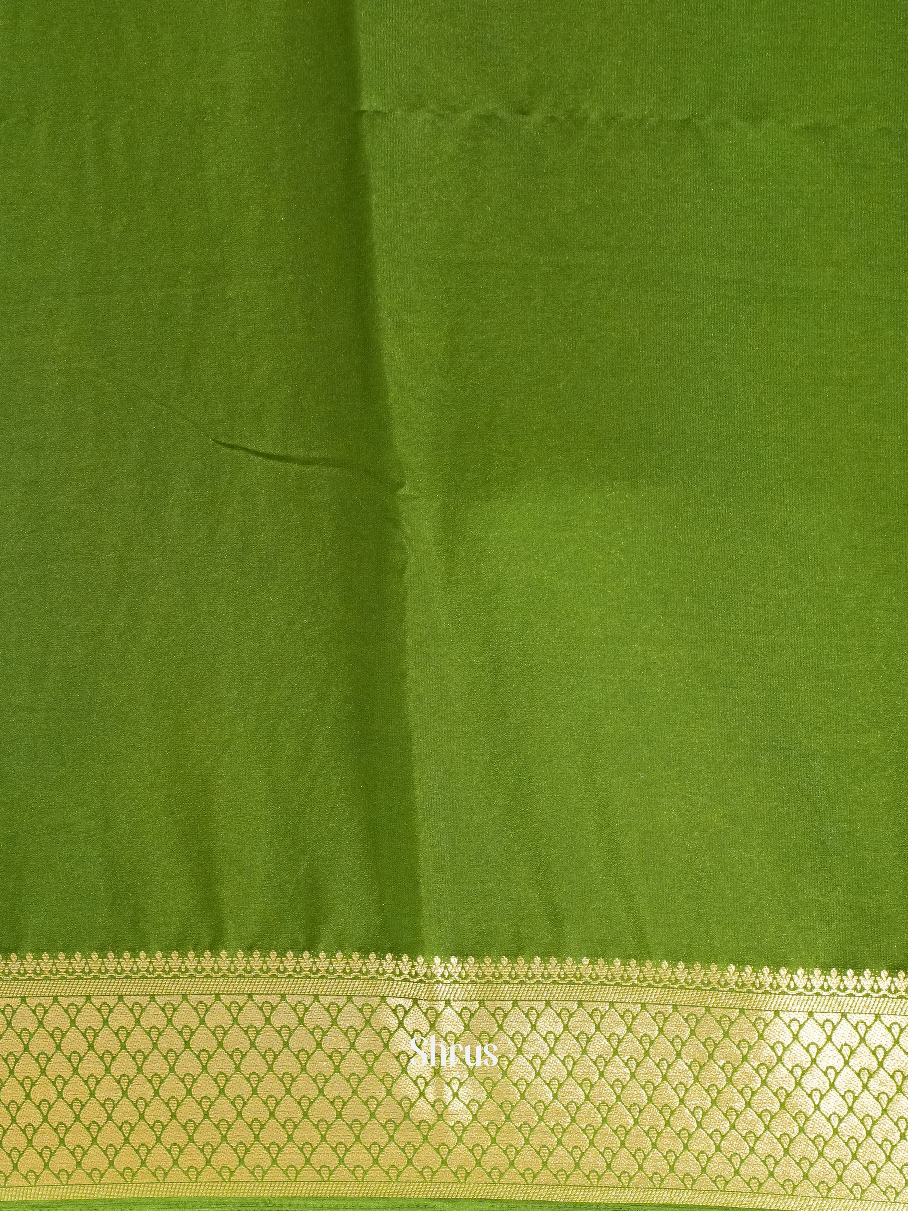 Mambazha Yellow & Green- Mysoresilk-halfpure - Shop on Shrus.com