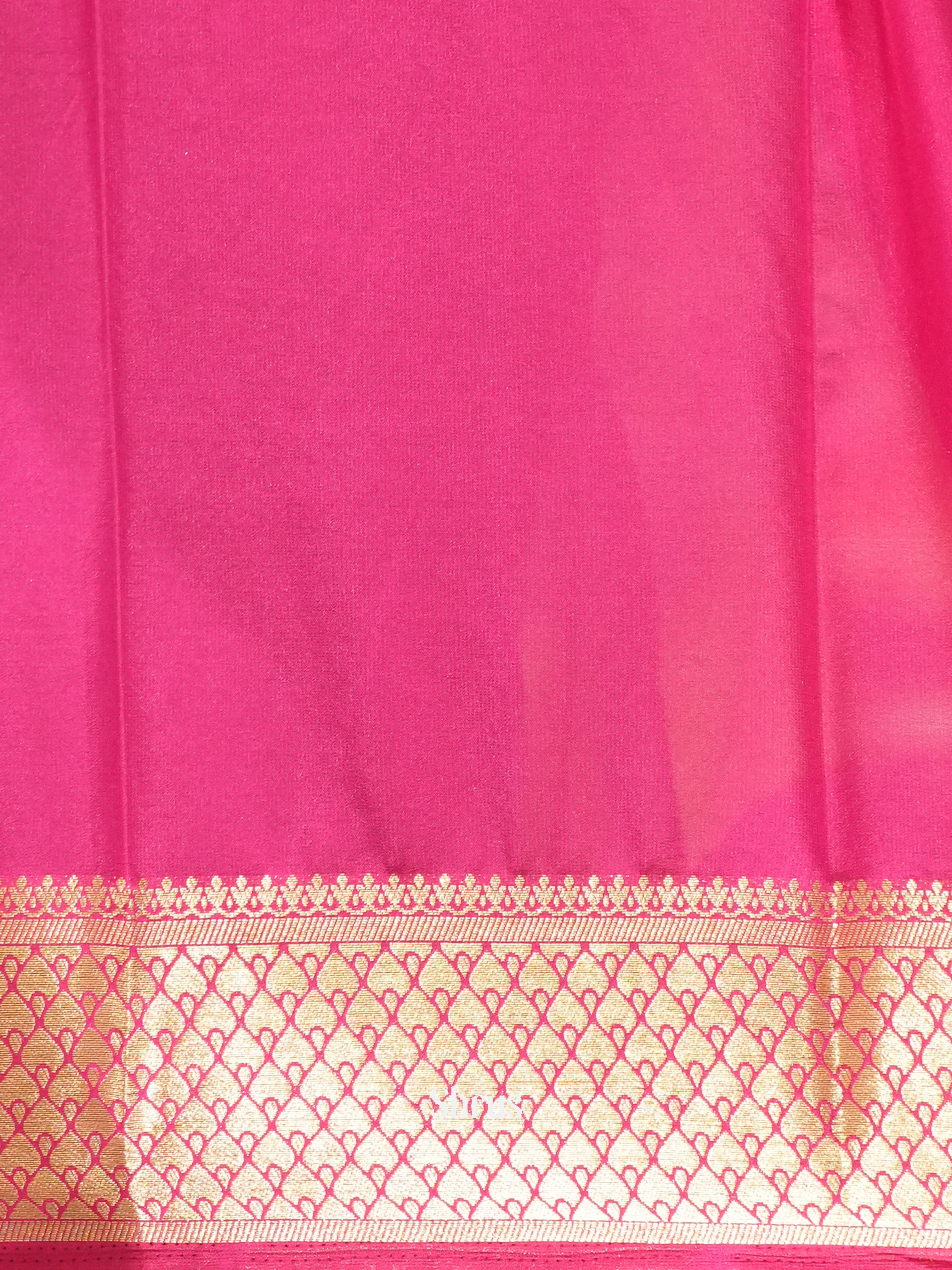 Blue & Pink - Mysoresilk-halfpure - Shop on Shrus.com