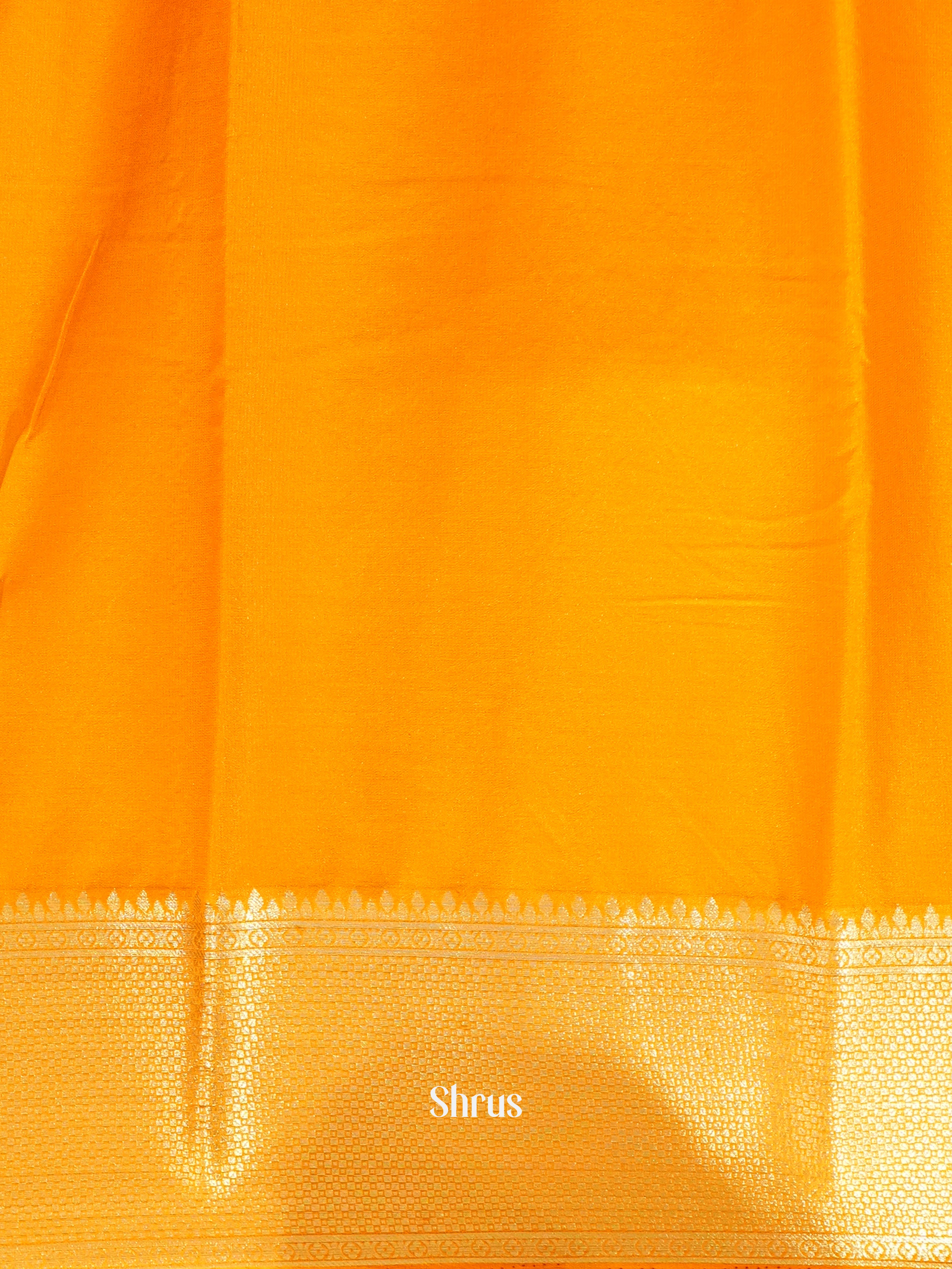 Orange - Mysoresilk-halfpure - Shop on Shrus.com