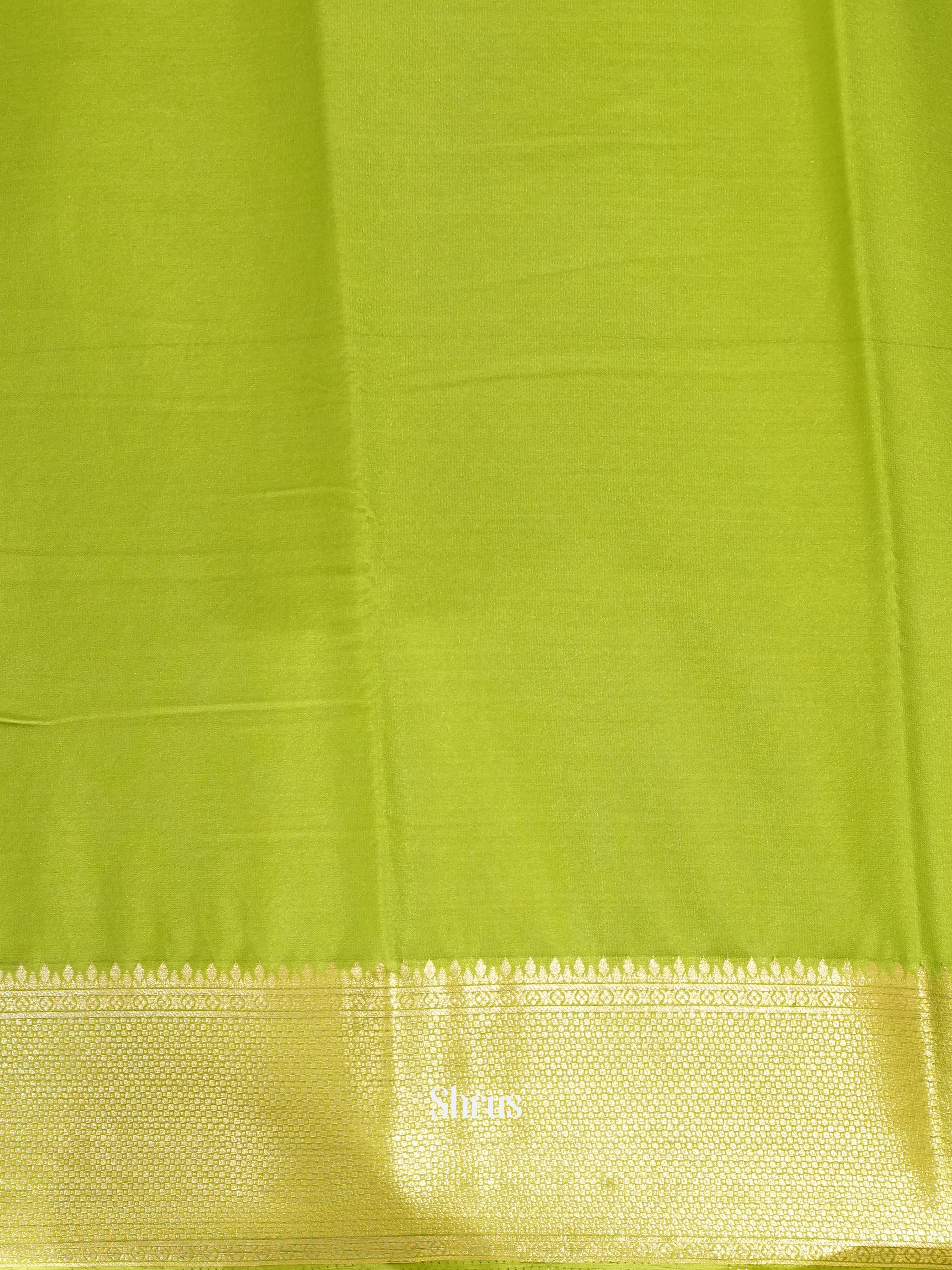 Parrot Green - Mysoresilk-halfpure - Shop on Shrus.com
