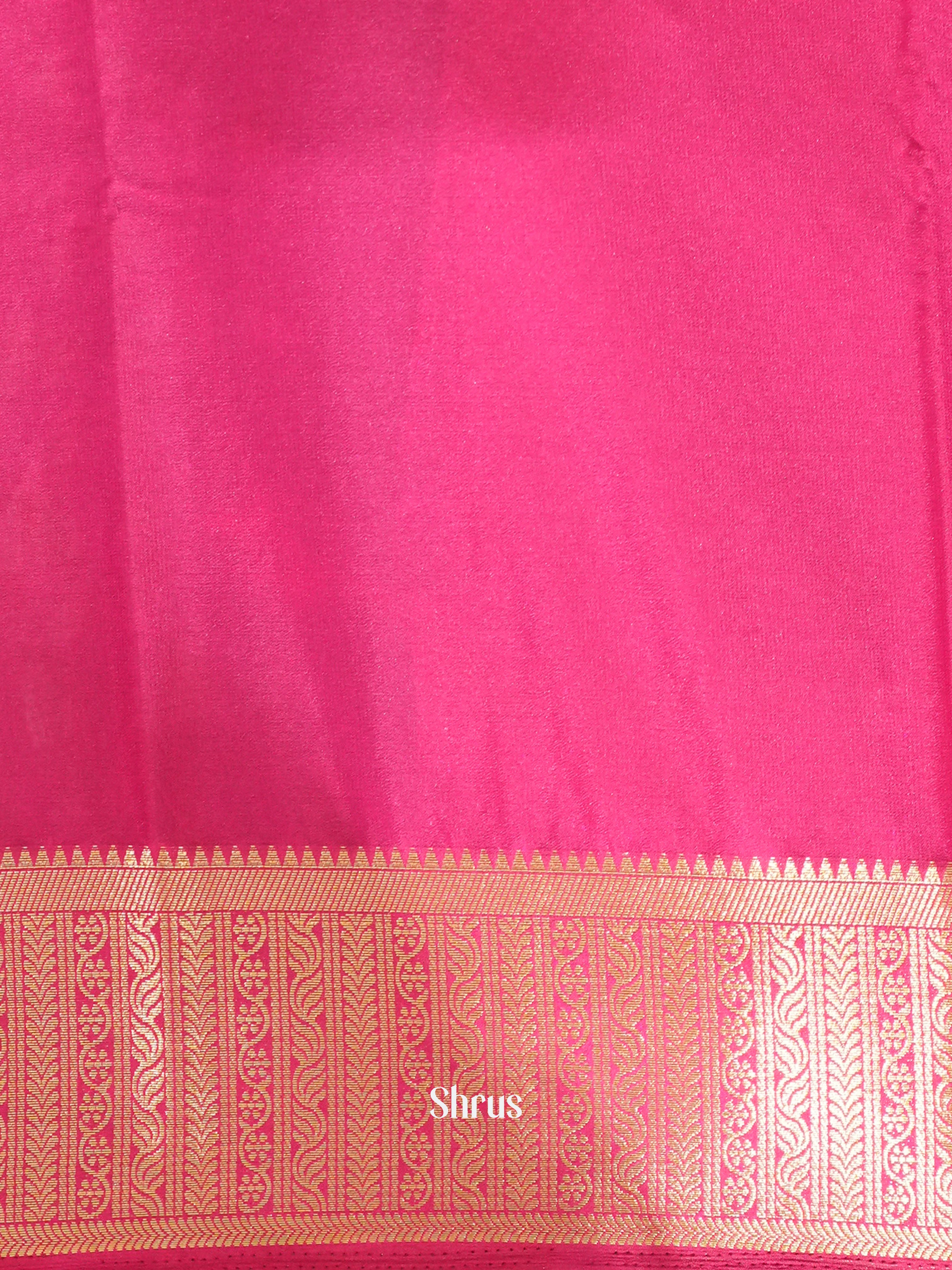 Blue & Pink- Mysoresilk-halfpure - Shop on Shrus.com