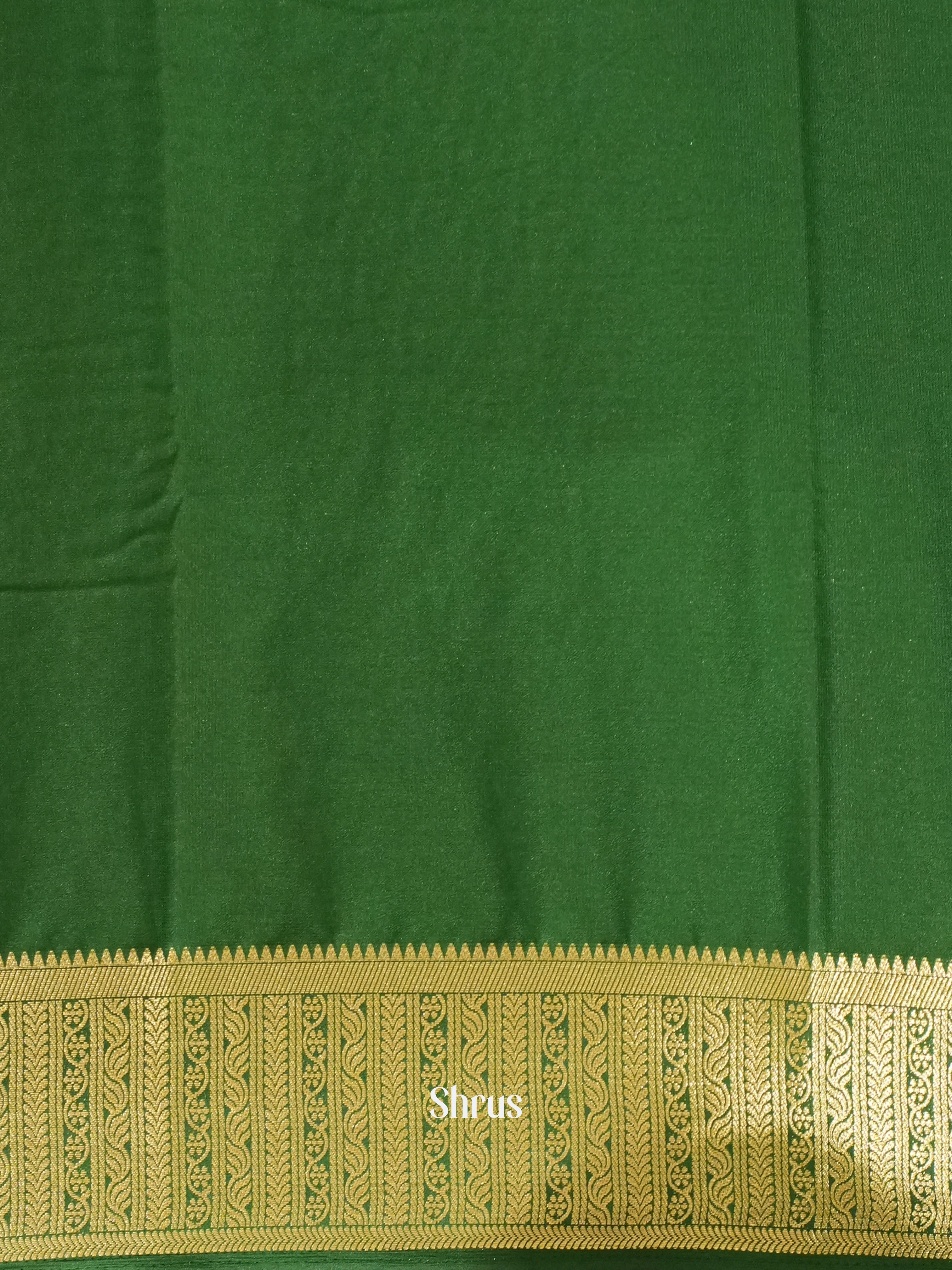 Red & Green- Mysoresilk-halfpure - Shop on Shrus.com