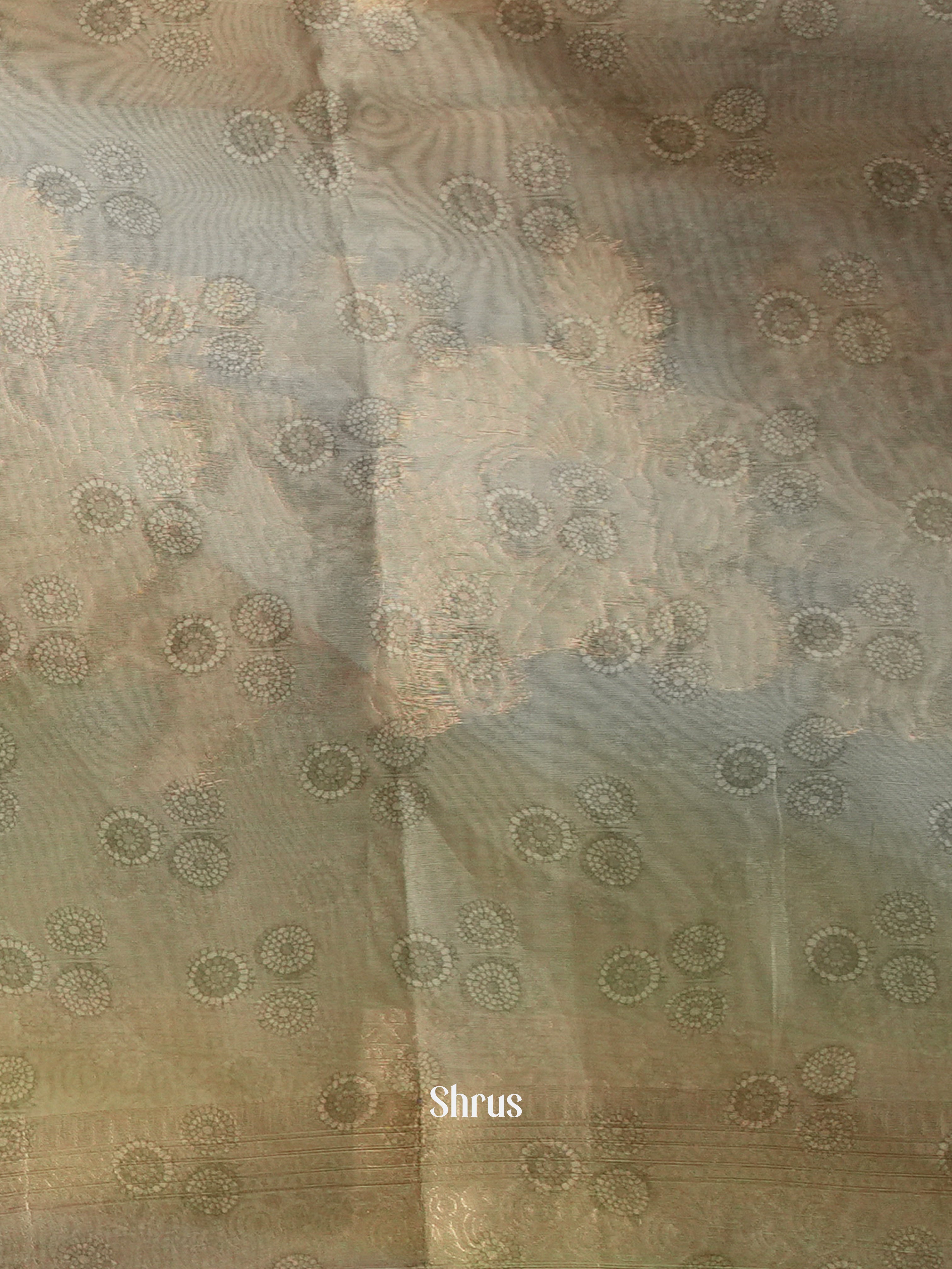 Purple & Grey- Semi Jute Saree - Shop on Shrus.com