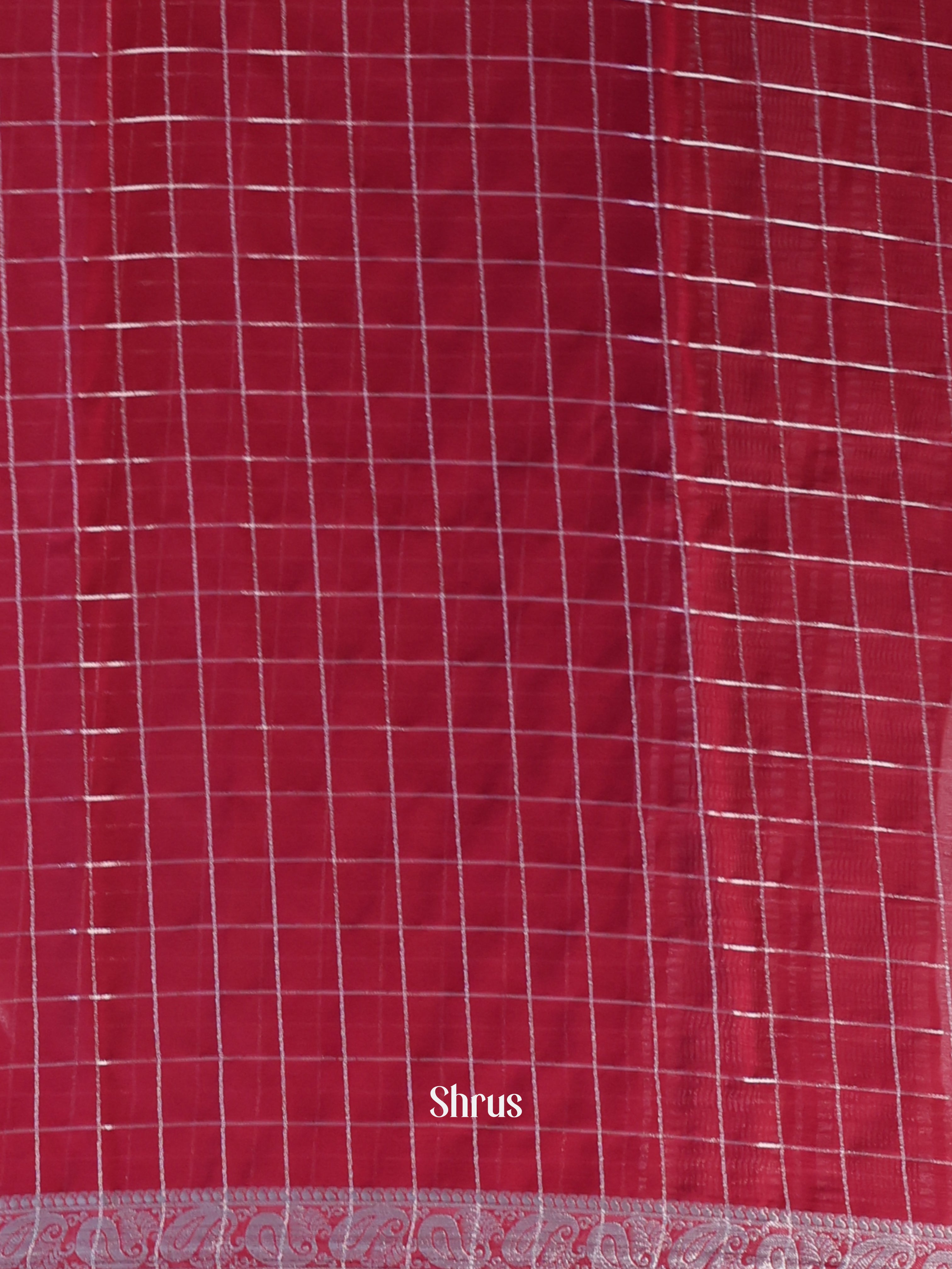 Maroon- Semi Mysoresilk Saree - Shop on Shrus.com