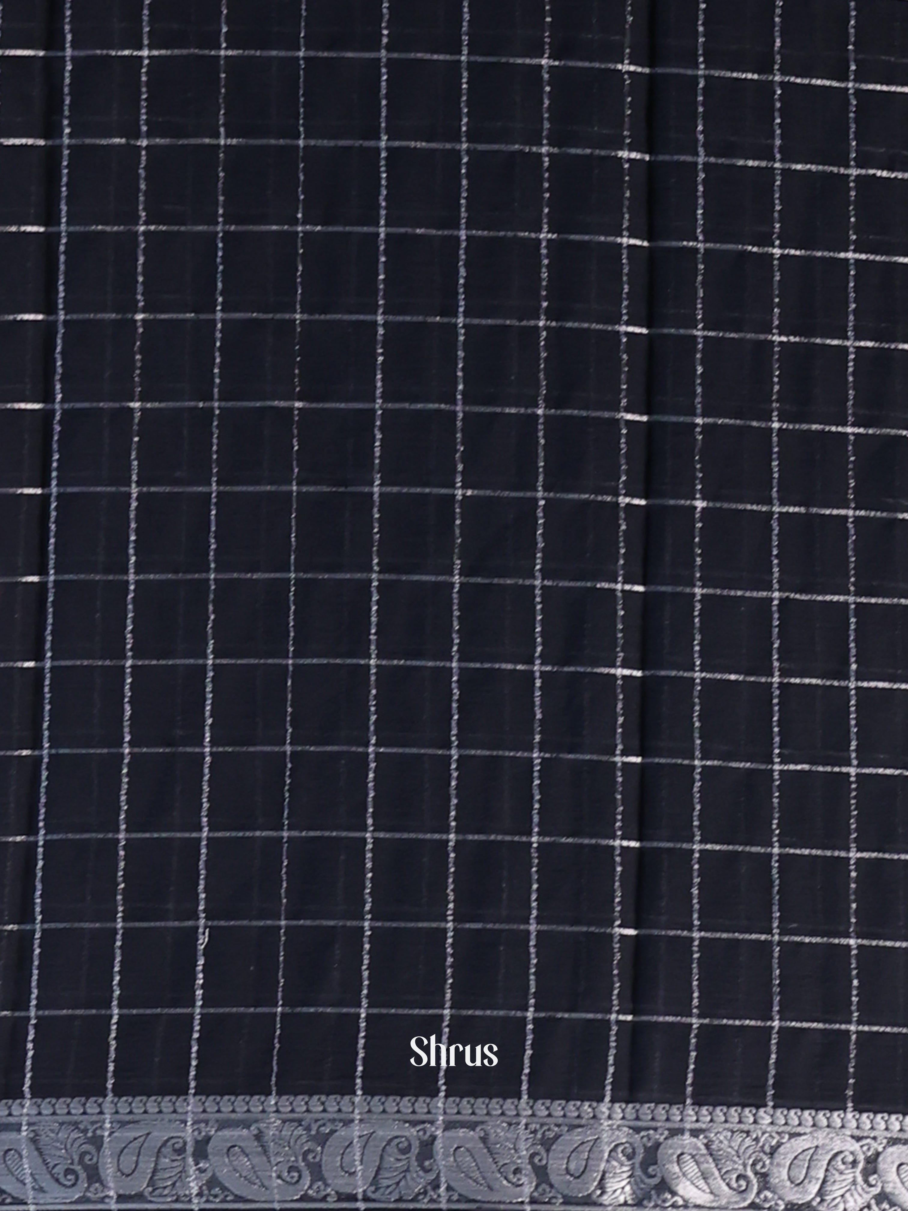 Blue - Semi Mysoresilk Saree - Shop on Shrus.com