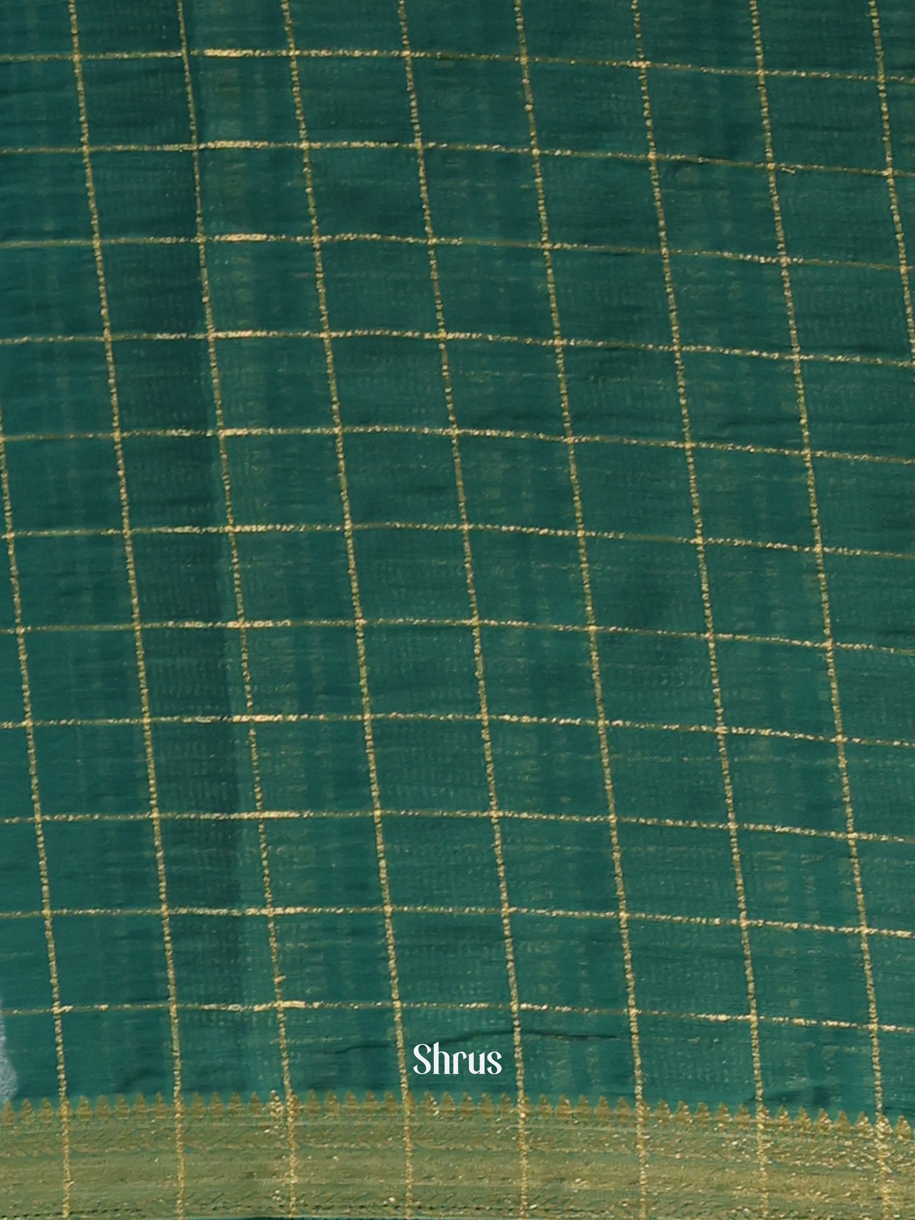 Green - Semi Mysoresilk Saree - Shop on Shrus.com