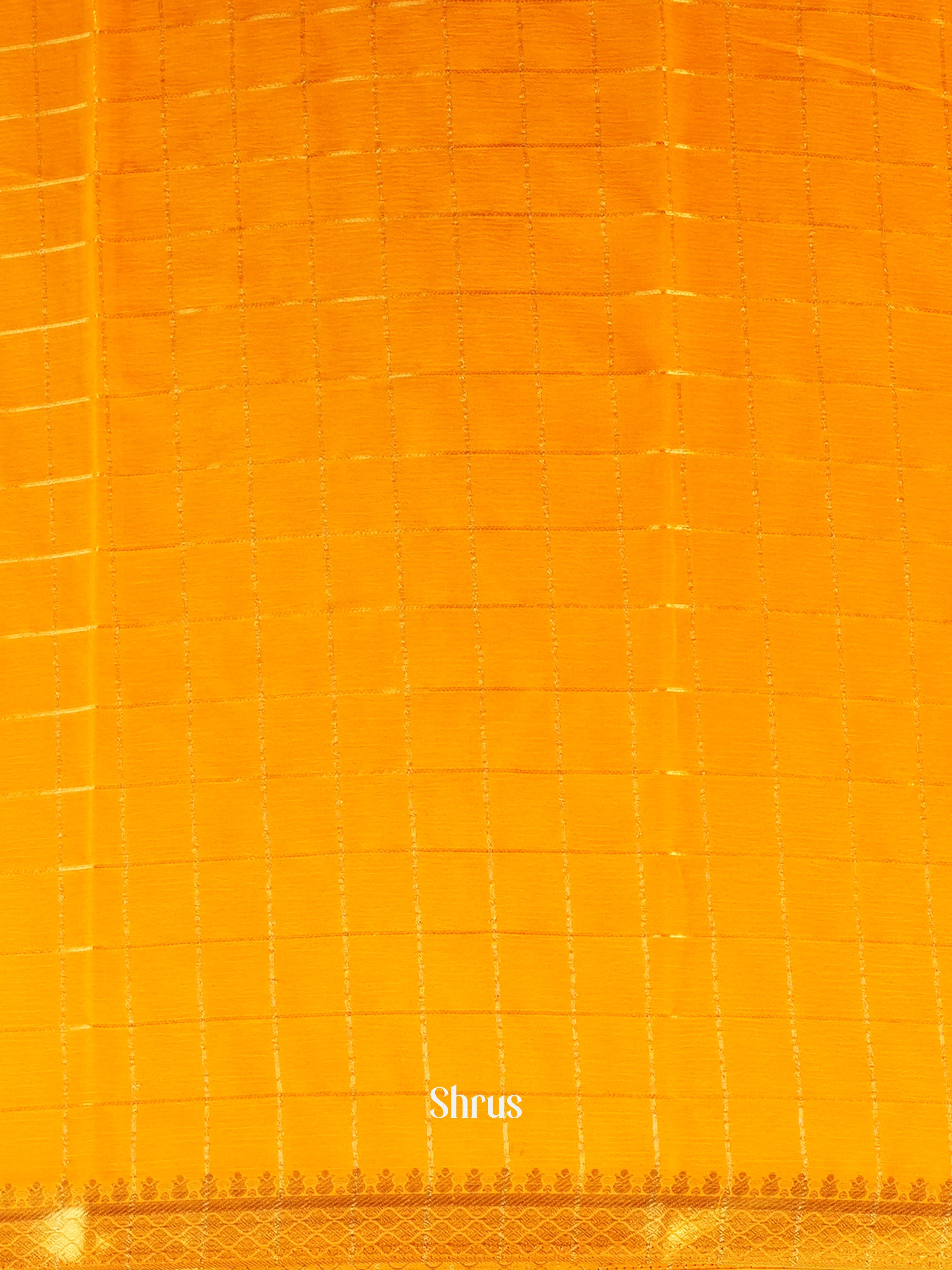 Mambazha Yellow- Semi Mysoresilk Saree - Shop on Shrus.com
