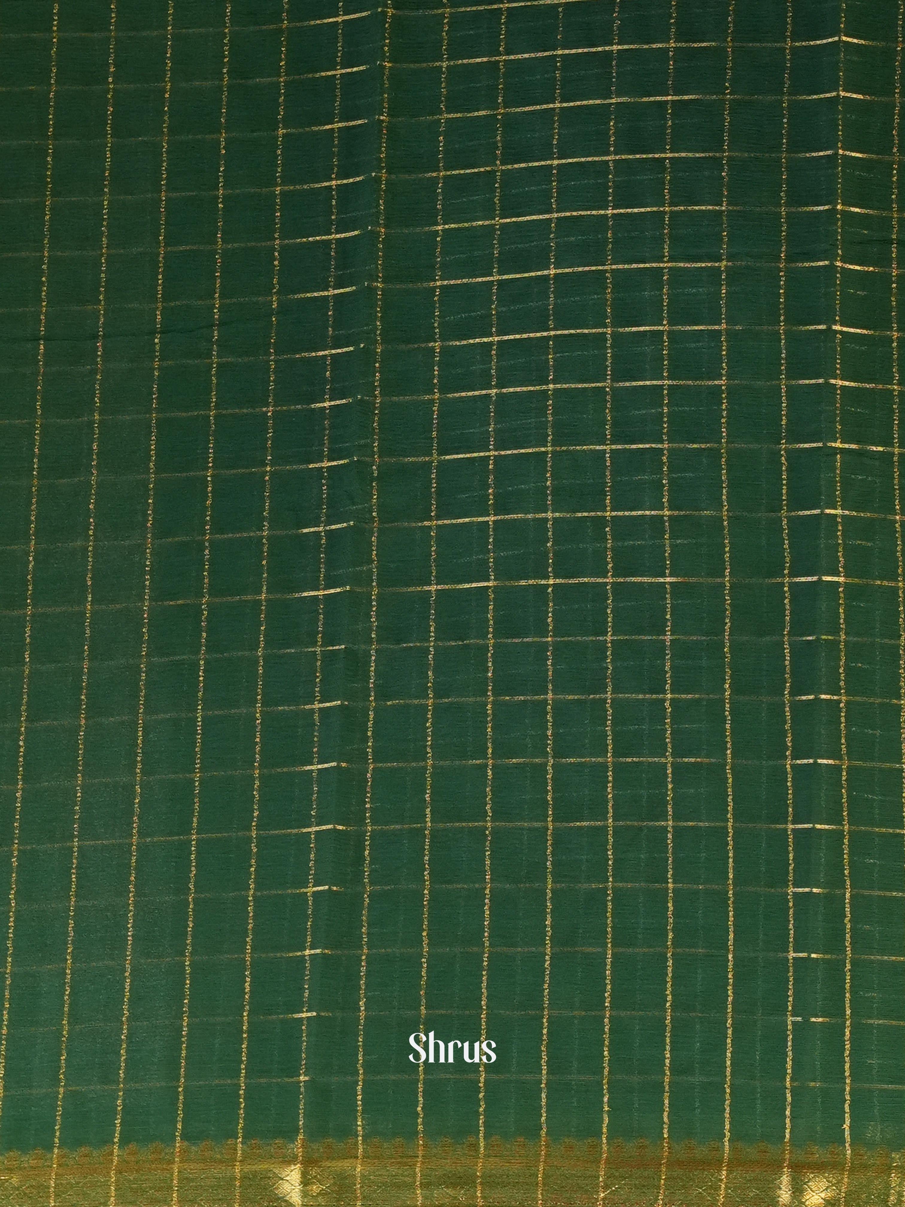 Green - Semi Mysoresilk Saree - Shop on Shrus.com