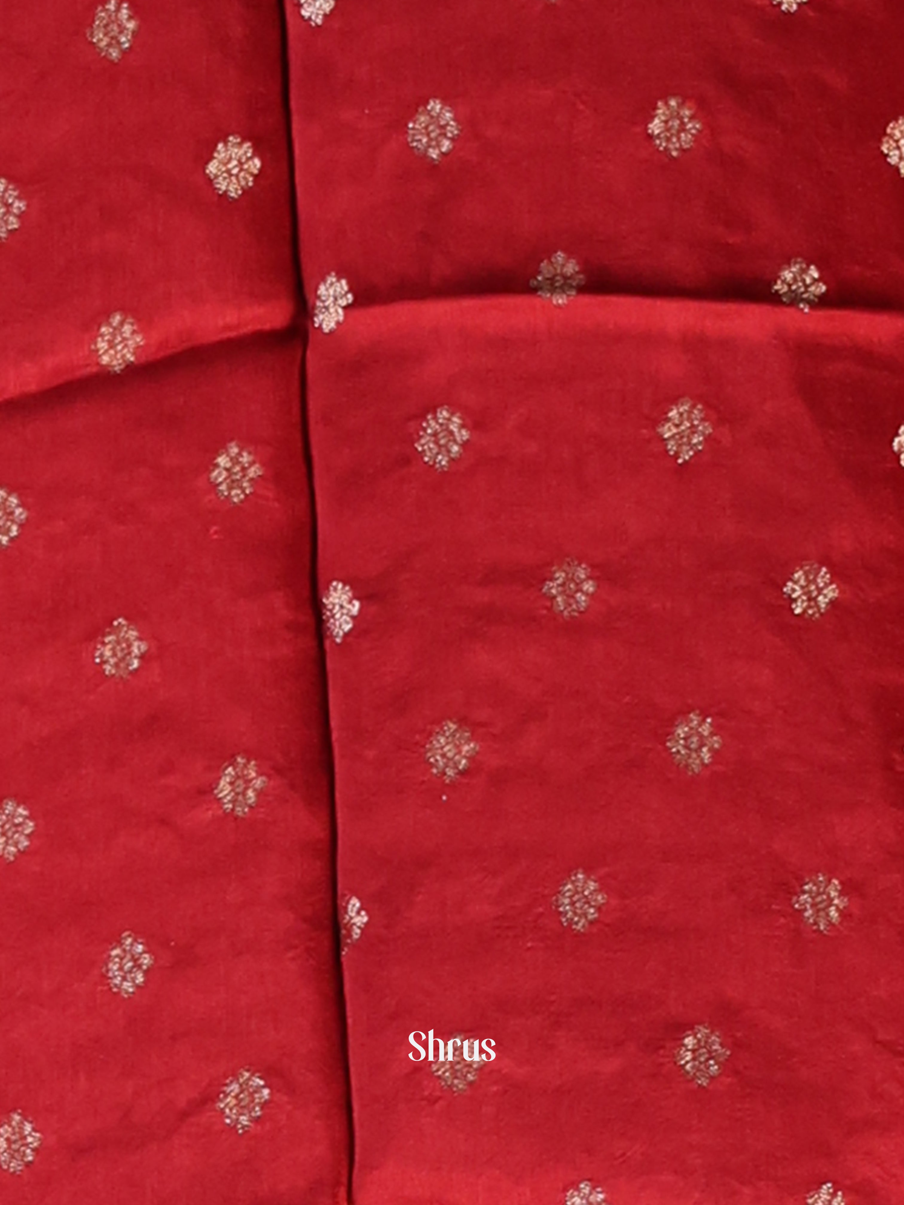 Yellow & Red - Semi Mysoresilk Saree - Shop on Shrus.com