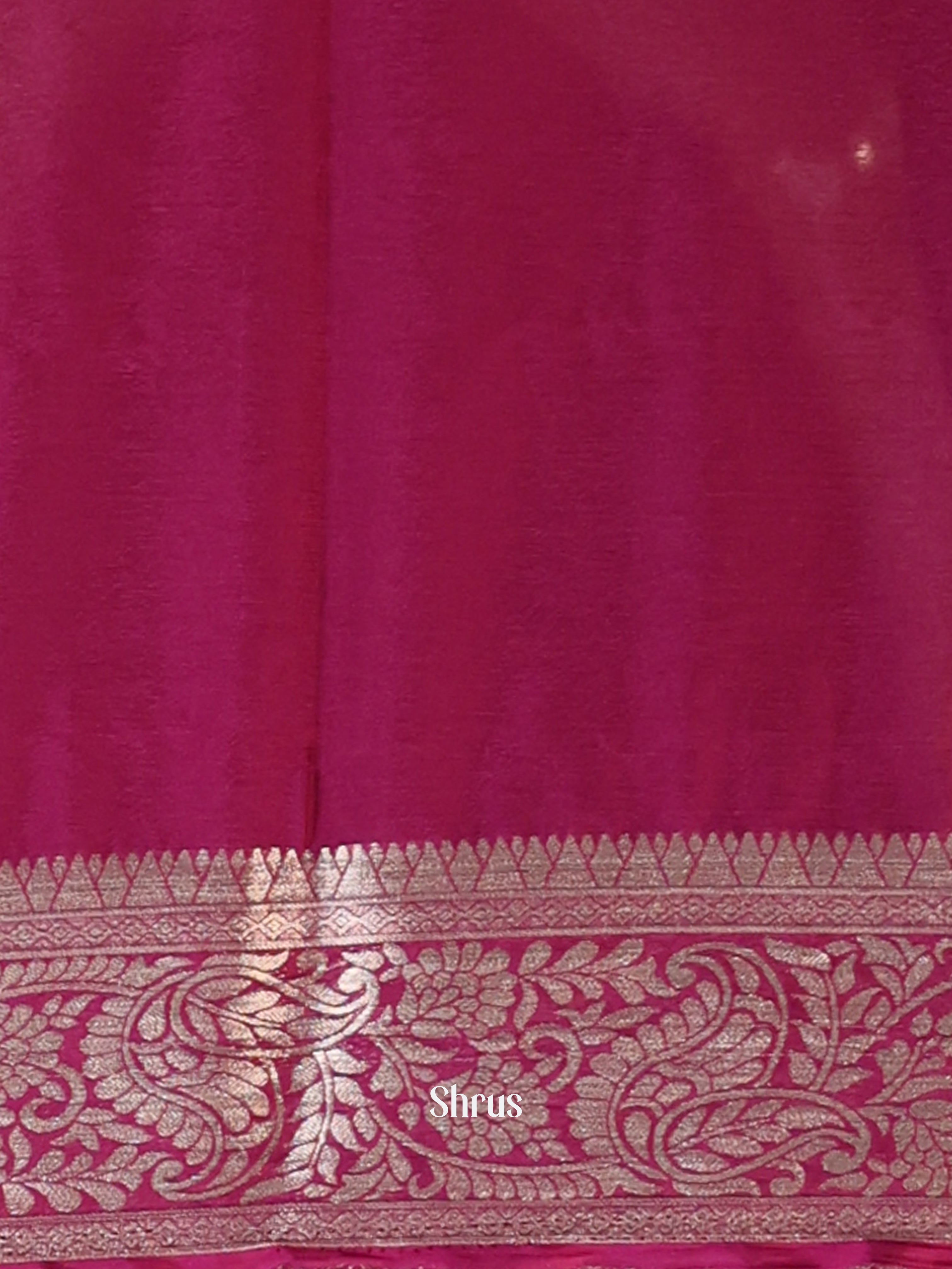 Wine - Semi Mysoresilk Saree - Shop on Shrus.com