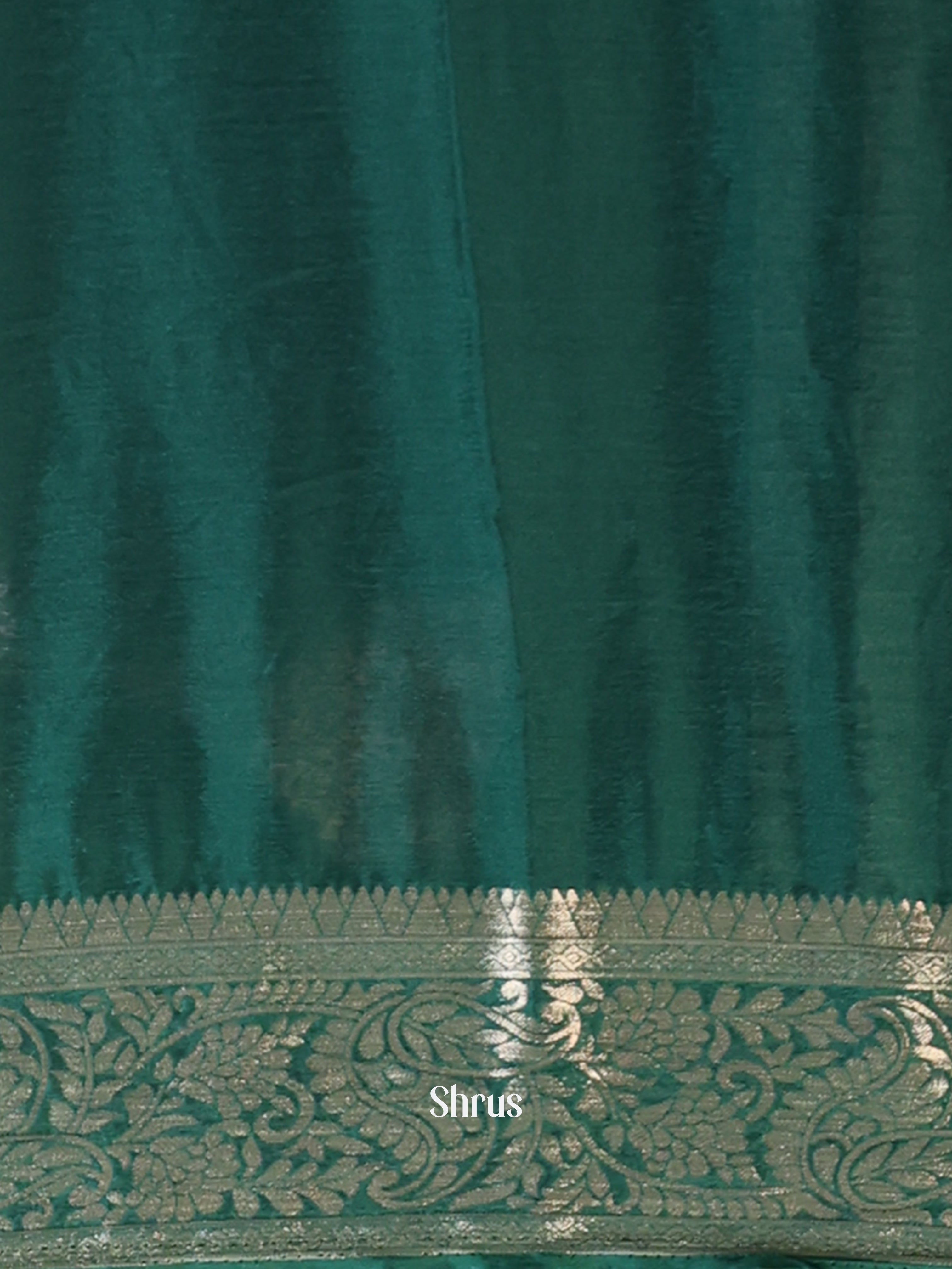 Green - Semi Mysoresilk Saree - Shop on Shrus.com