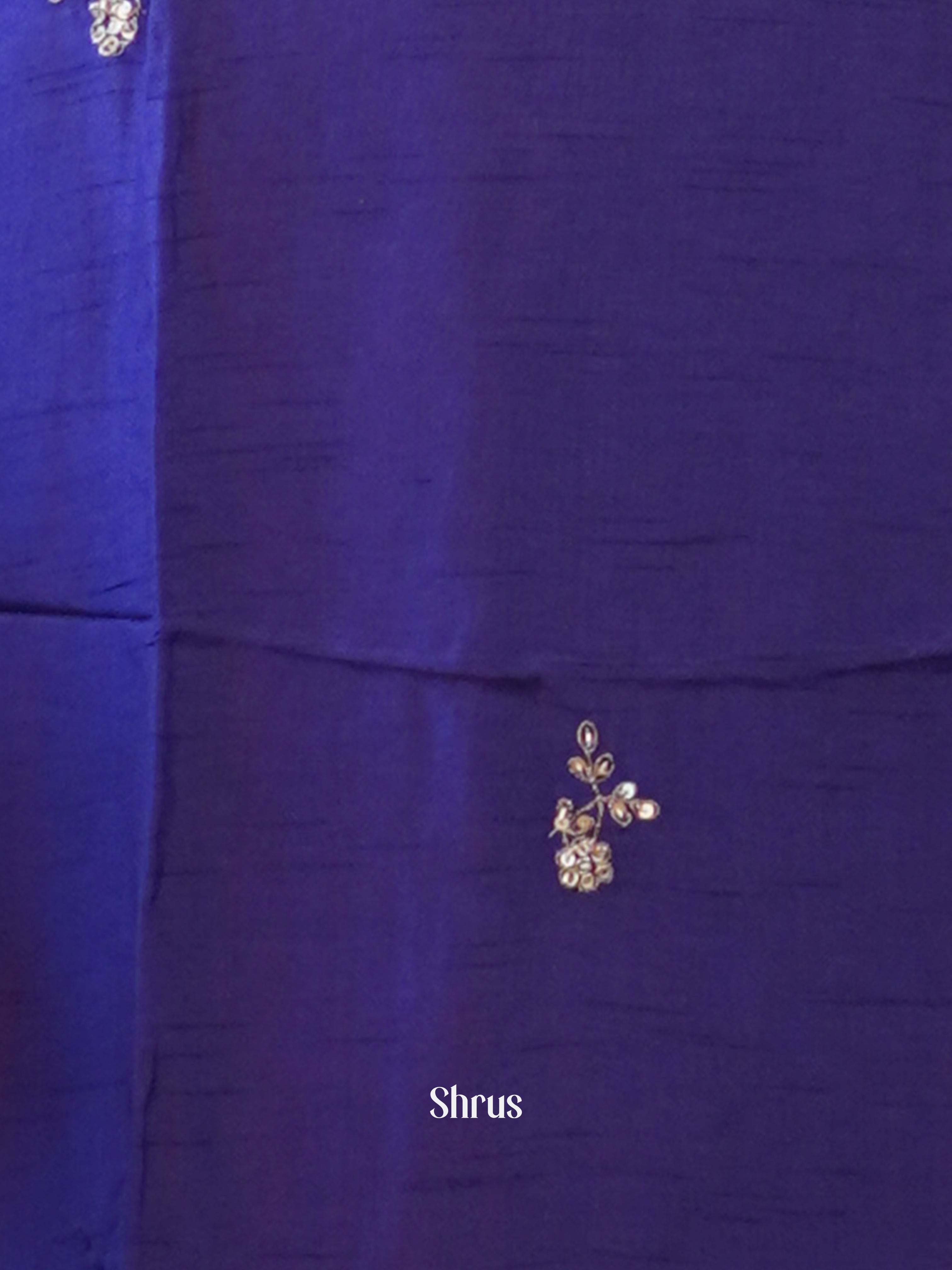 Blue - 3pc zari embroidery Readymade Suits - Shop on Shrus.com