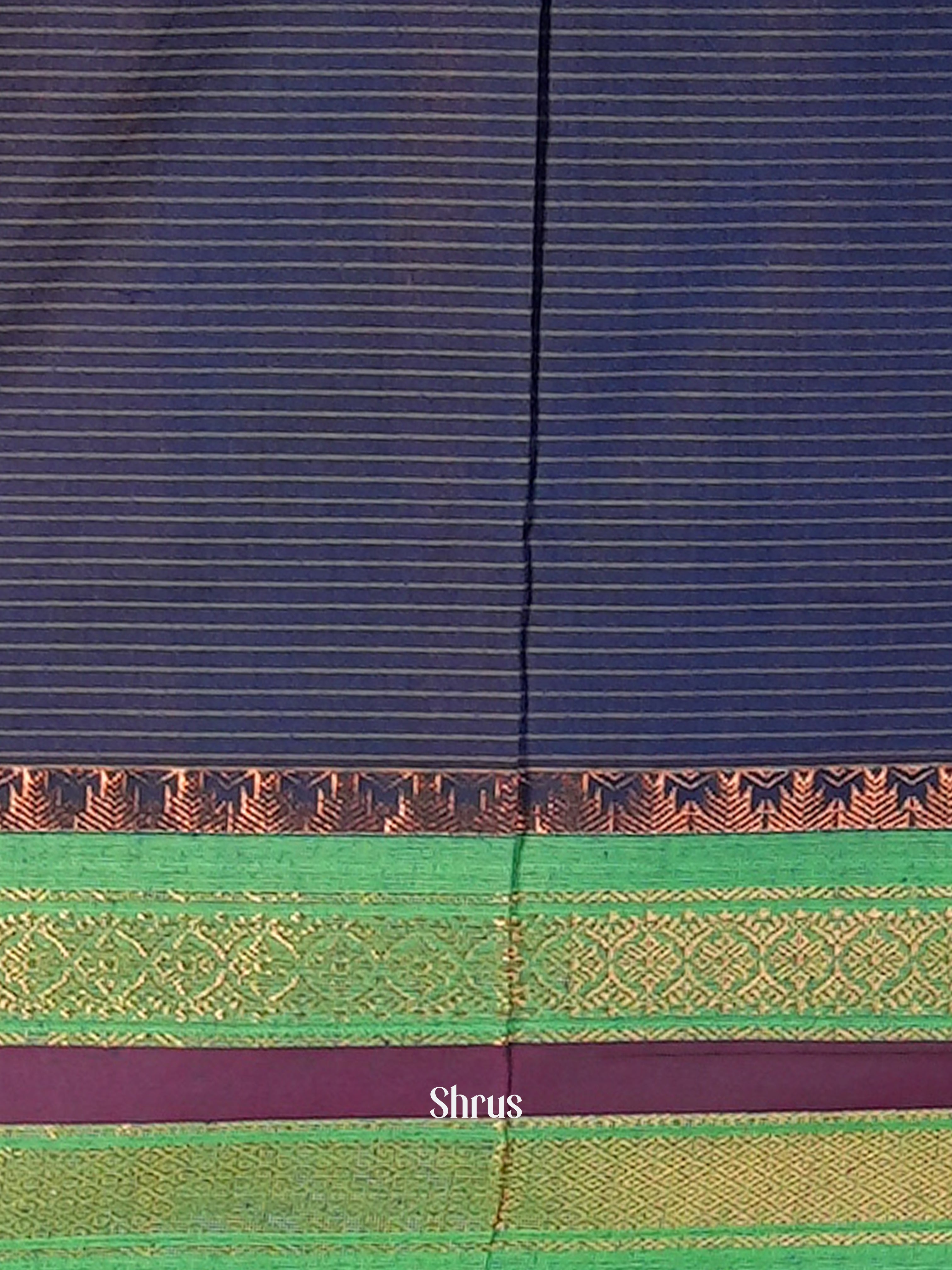 Purple & Blue - Kalyani Cotton - Shop on Shrus.com
