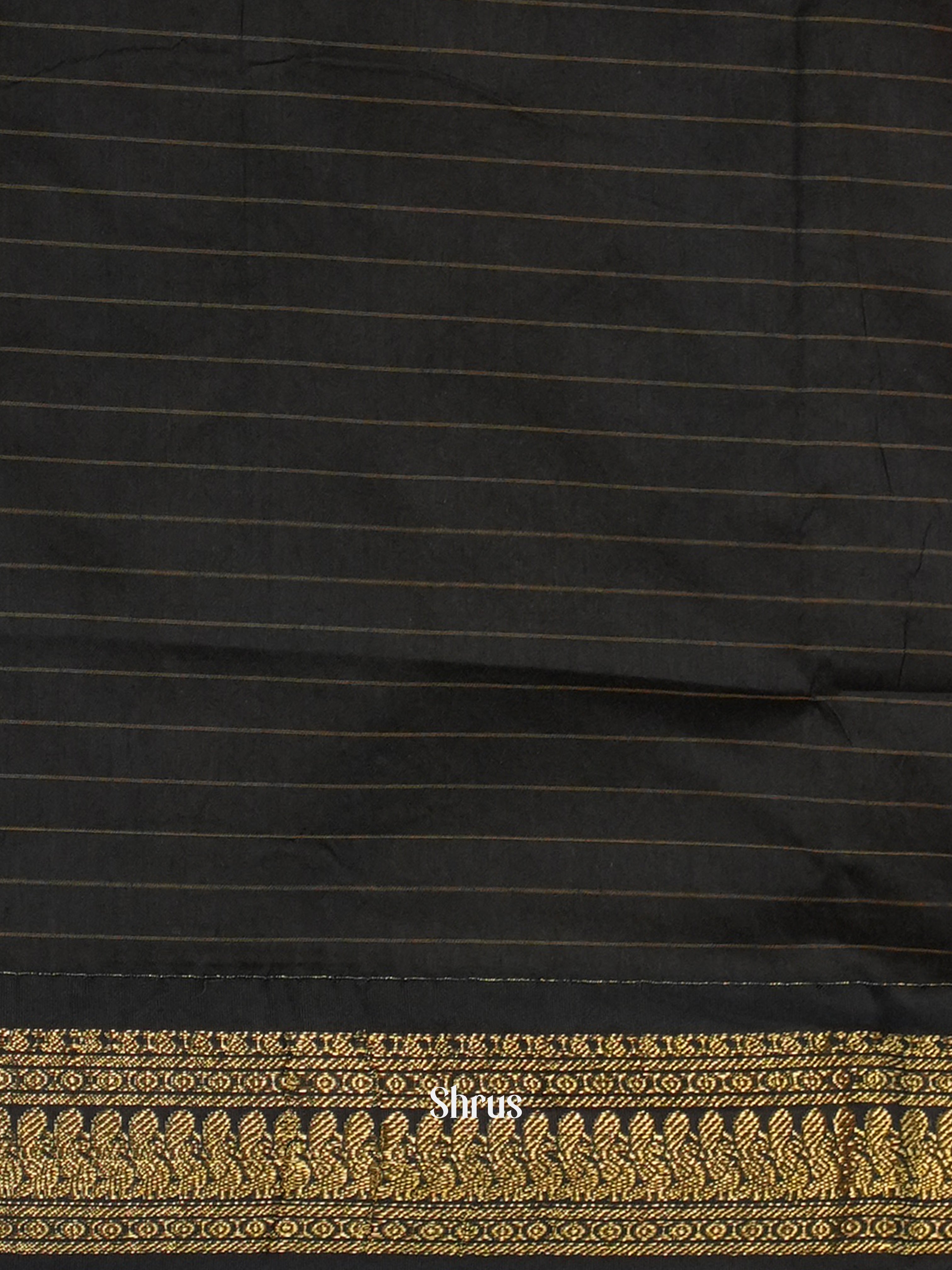Orange & Black - Kalyani Cotton Saree - Shop on Shrus.com