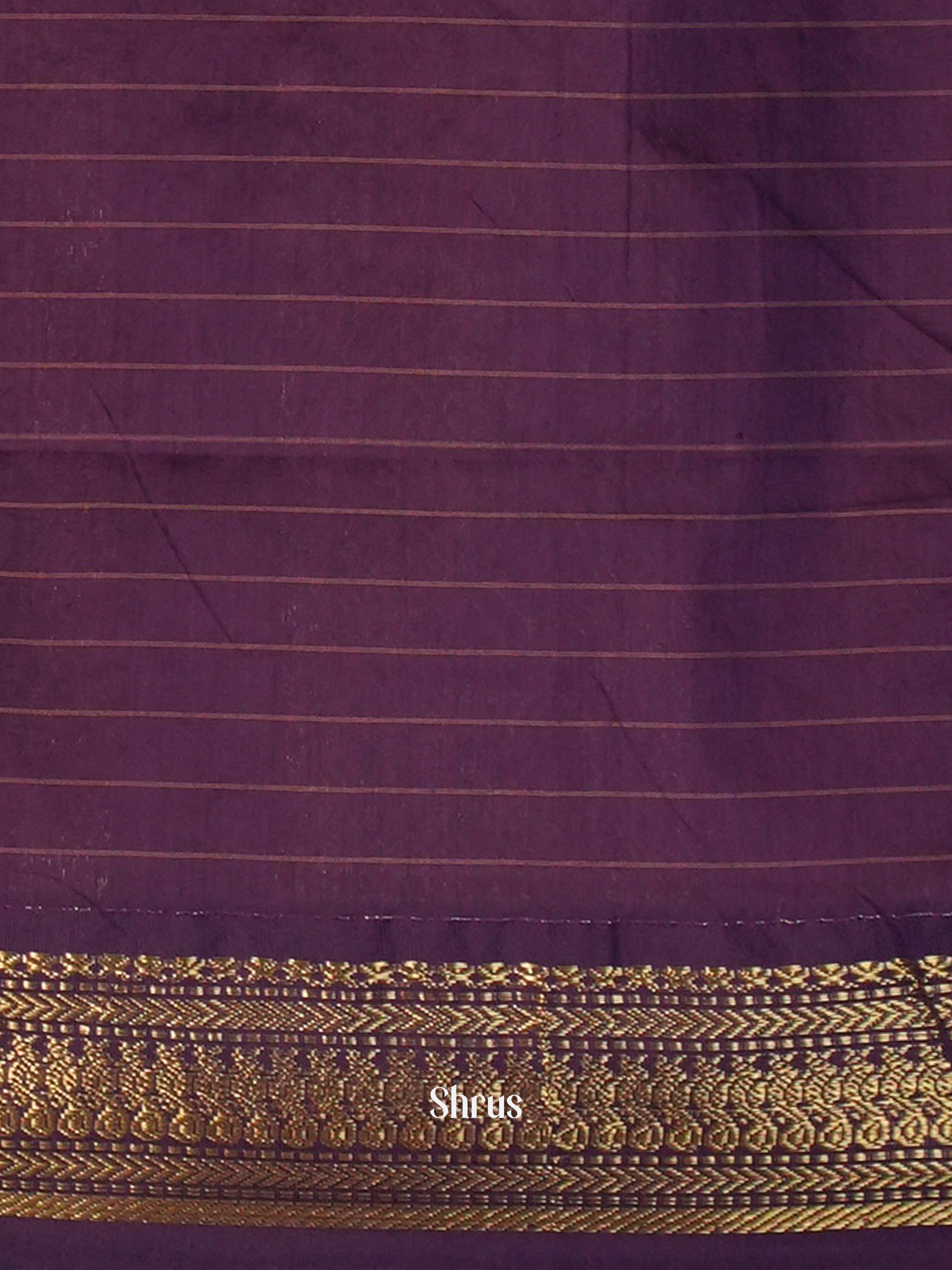 Red & Violet - Kalyani Cotton Saree - Shop on Shrus.com