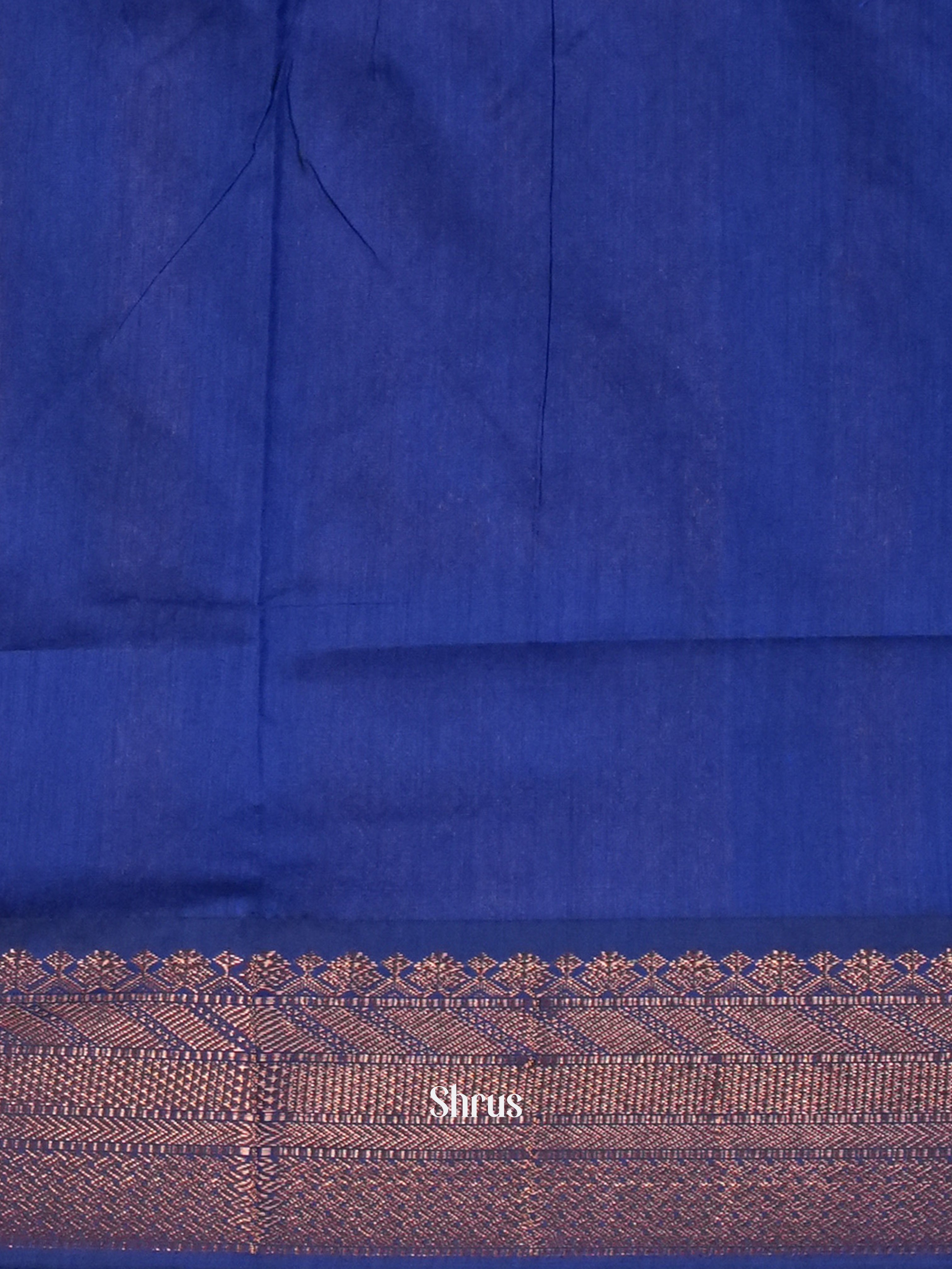 Royal Blue - Kalyani Cotton Saree - Shop on Shrus.com