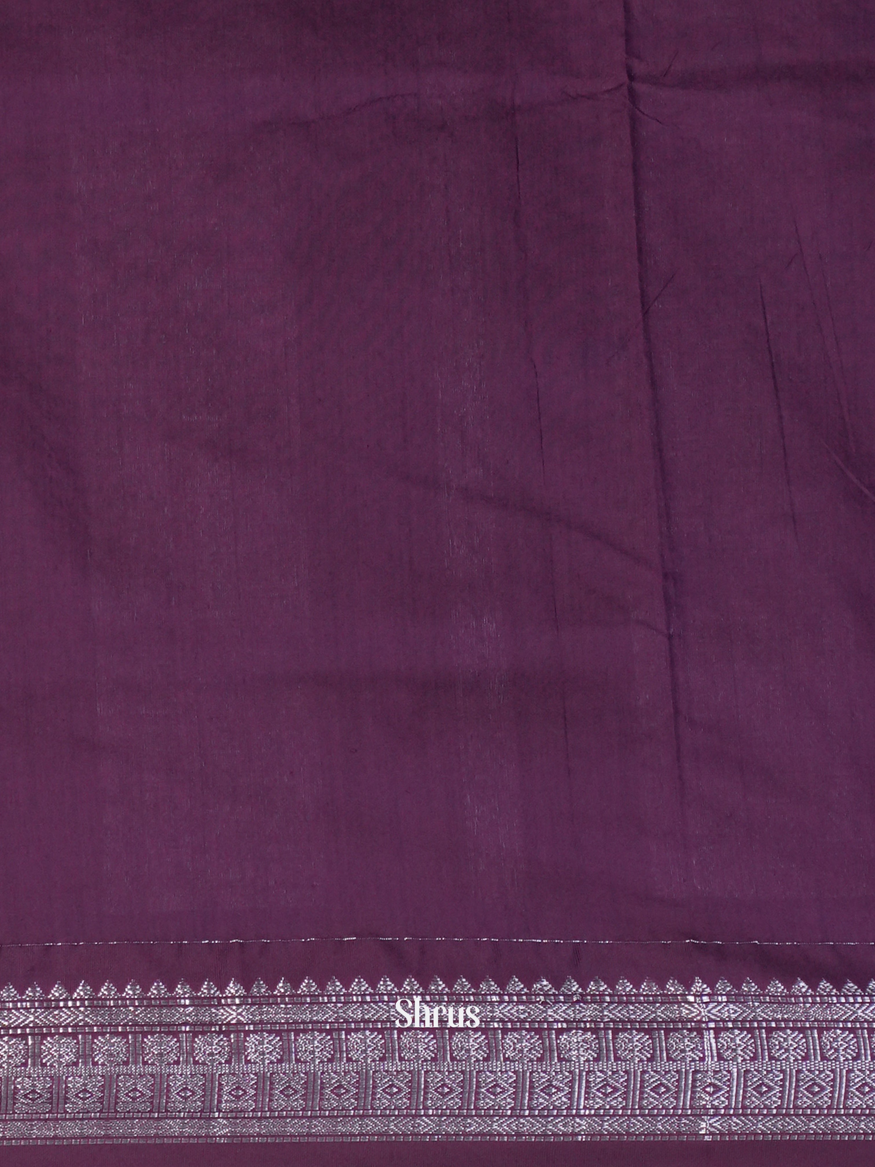 Brown & Purple - Kalyani Cotton Saree - Shop on Shrus.com