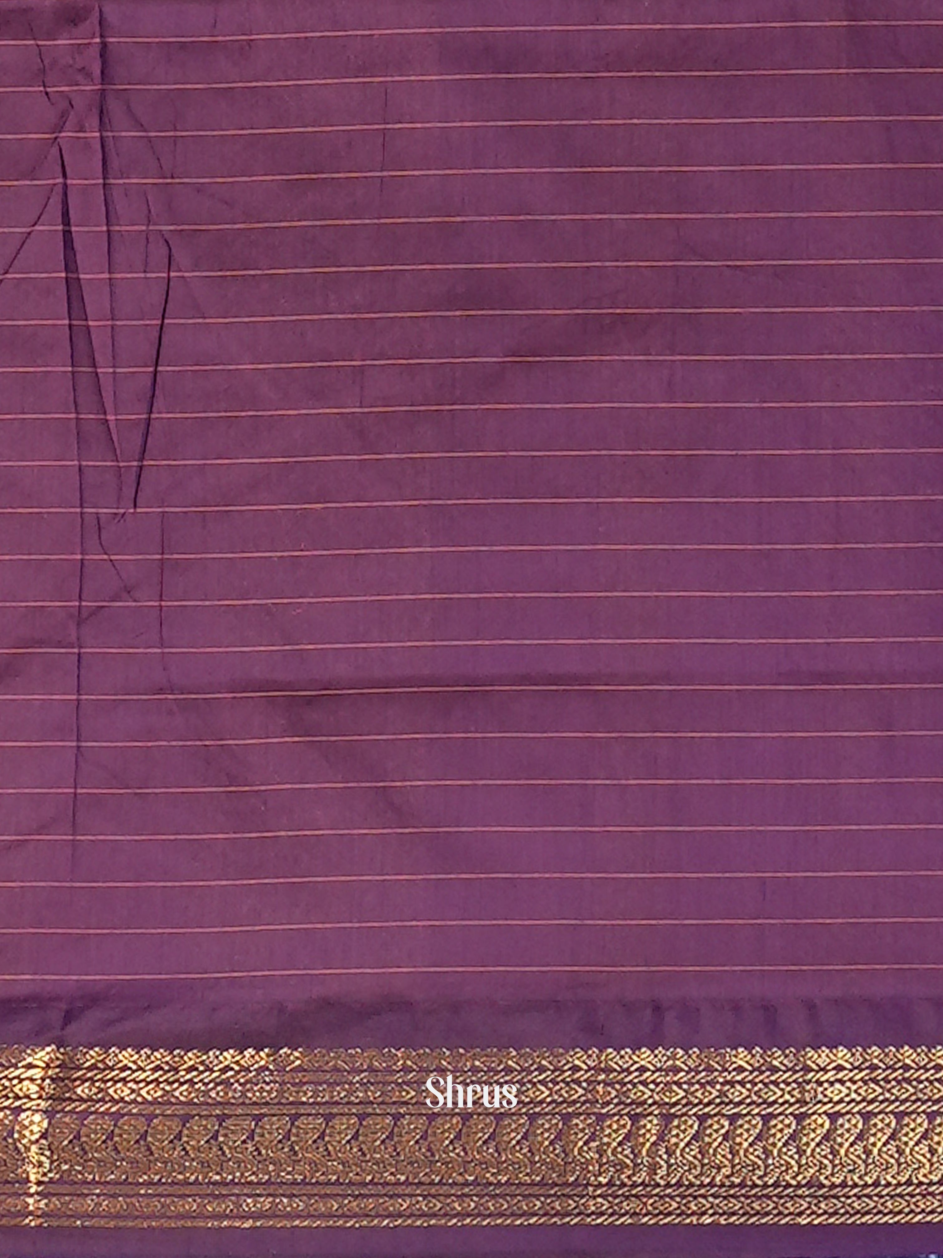 Blue & Purple - Kalyani Cotton Saree - Shop on Shrus.com