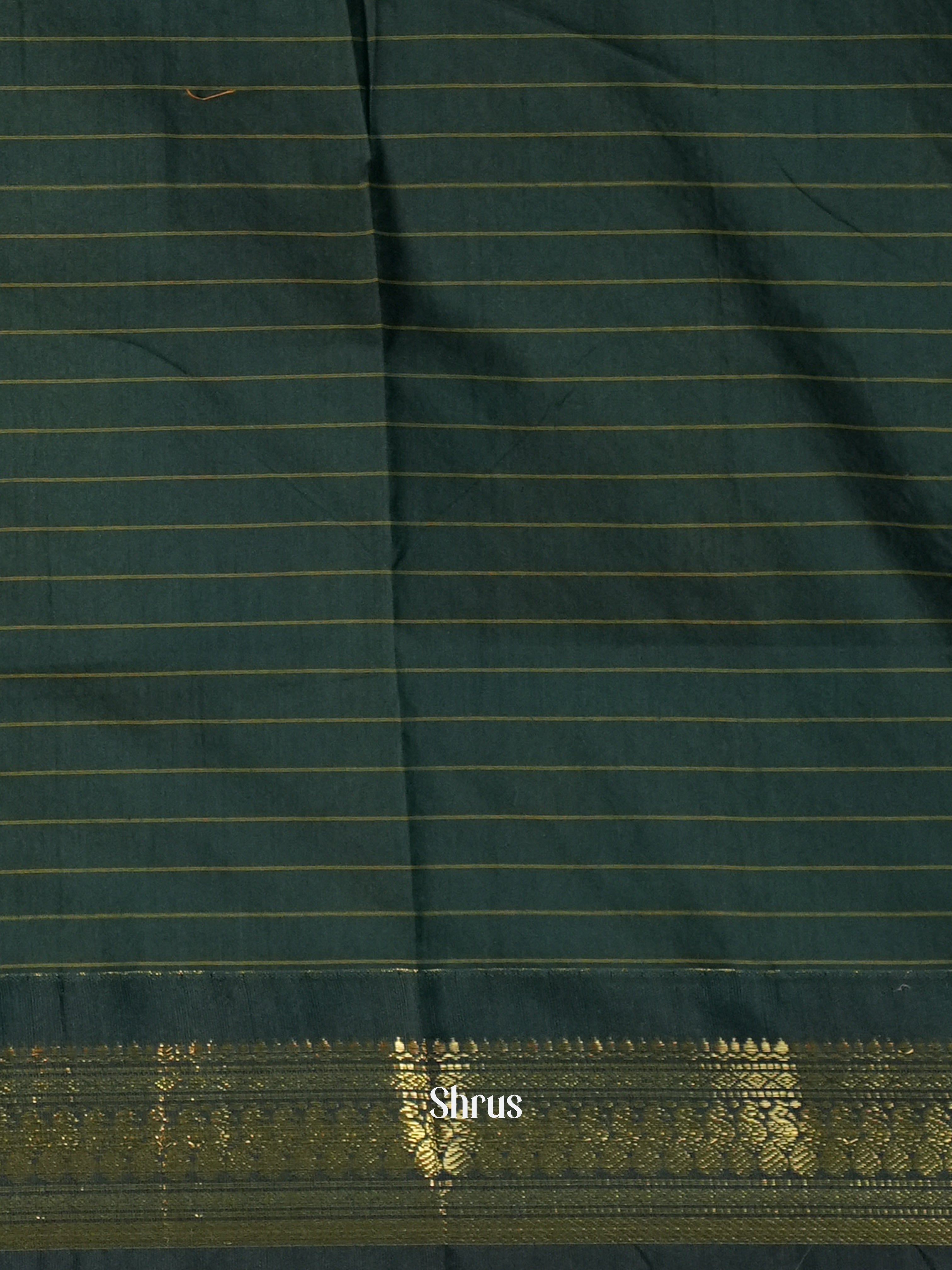 Maroon & Green - Kalyani Cotton Saree - Shop on Shrus.com