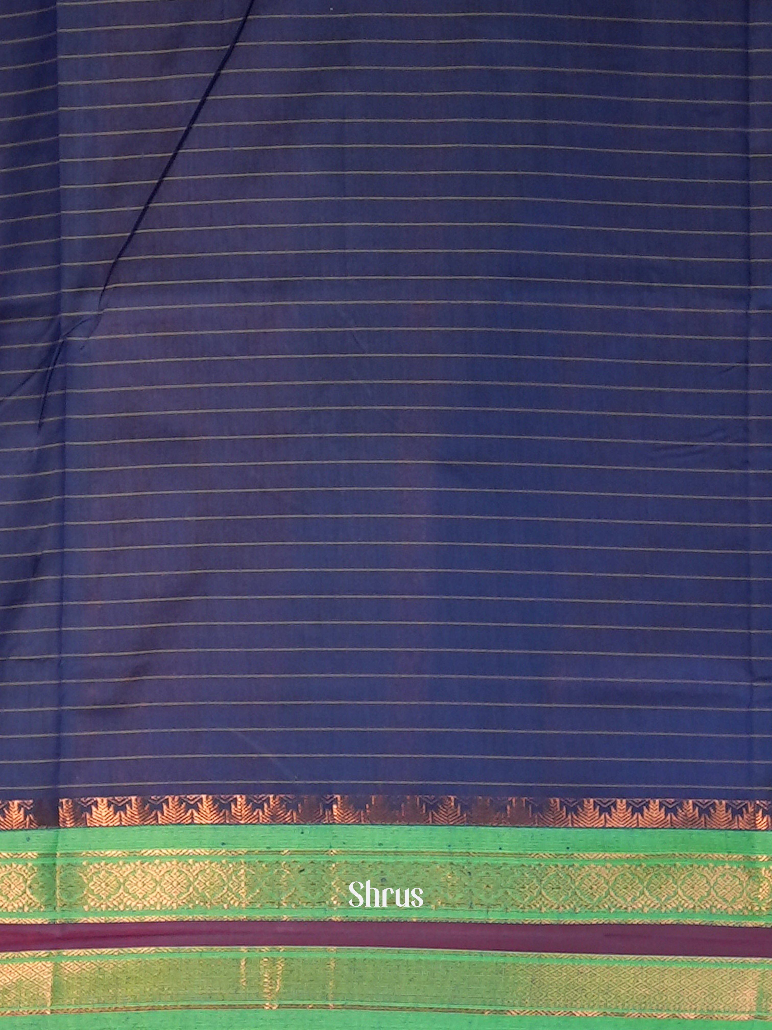 Black & Blue - Kalyani Cotton Saree - Shop on Shrus.com