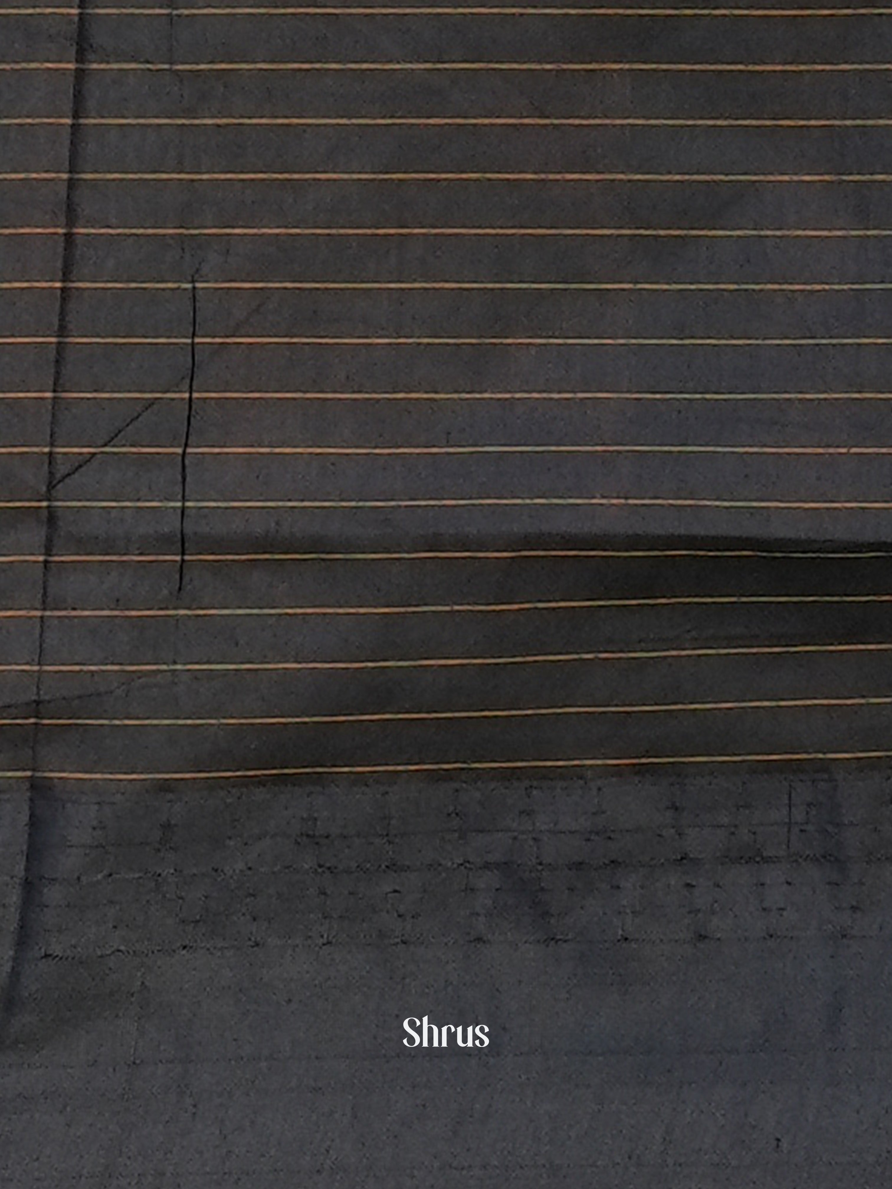 Grey & Black - Kalyani Cotton Saree - Shop on Shrus.com