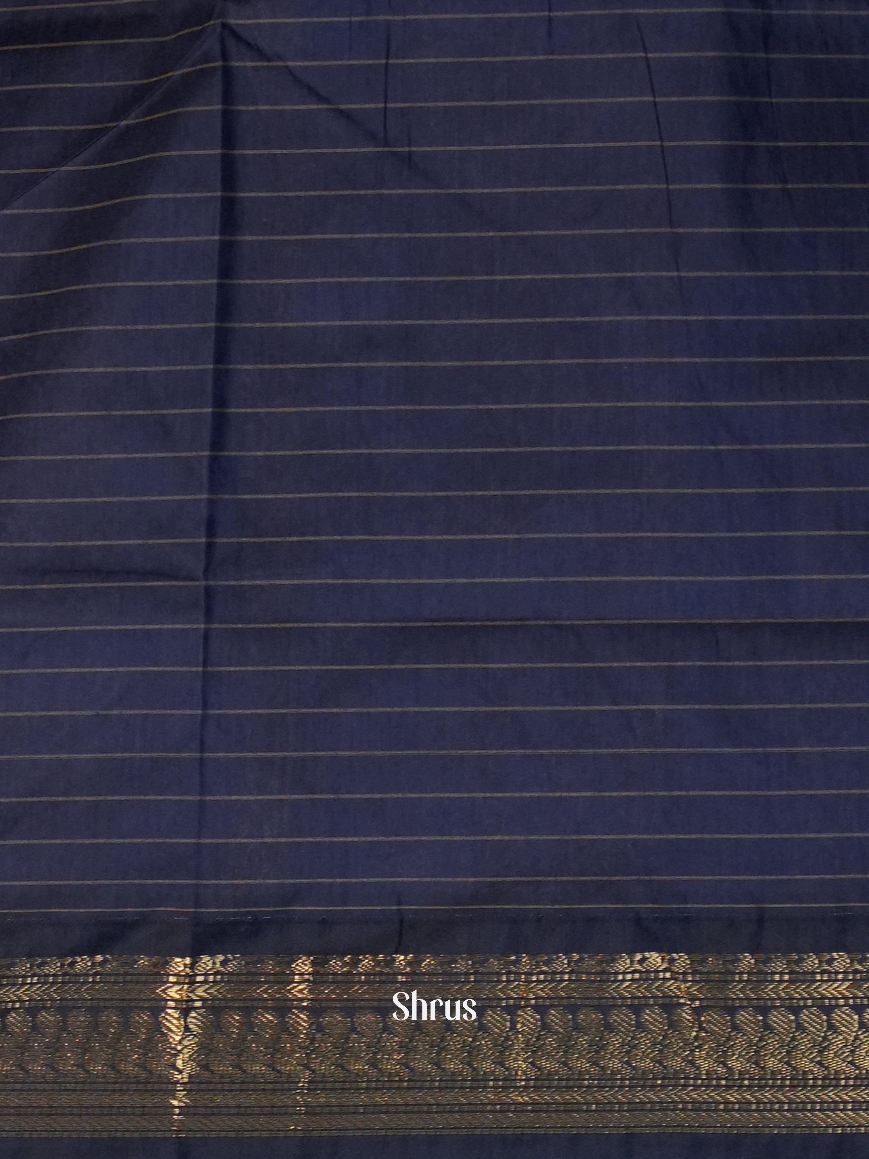 Maroon & Blue - Kalyani Cotton Saree - Shop on Shrus.com