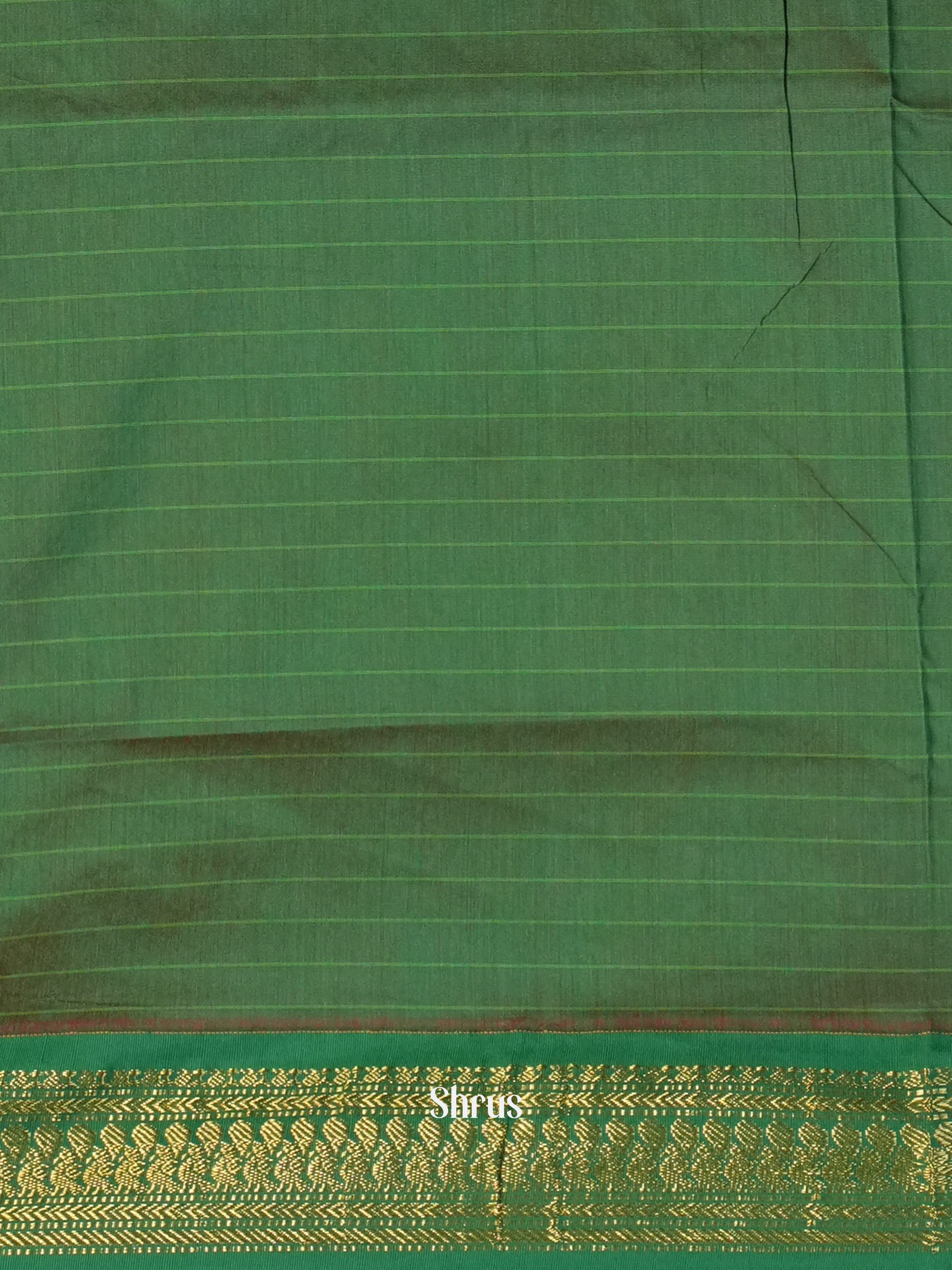 Red & Green - Kalyani Cotton Saree - Shop on Shrus.com