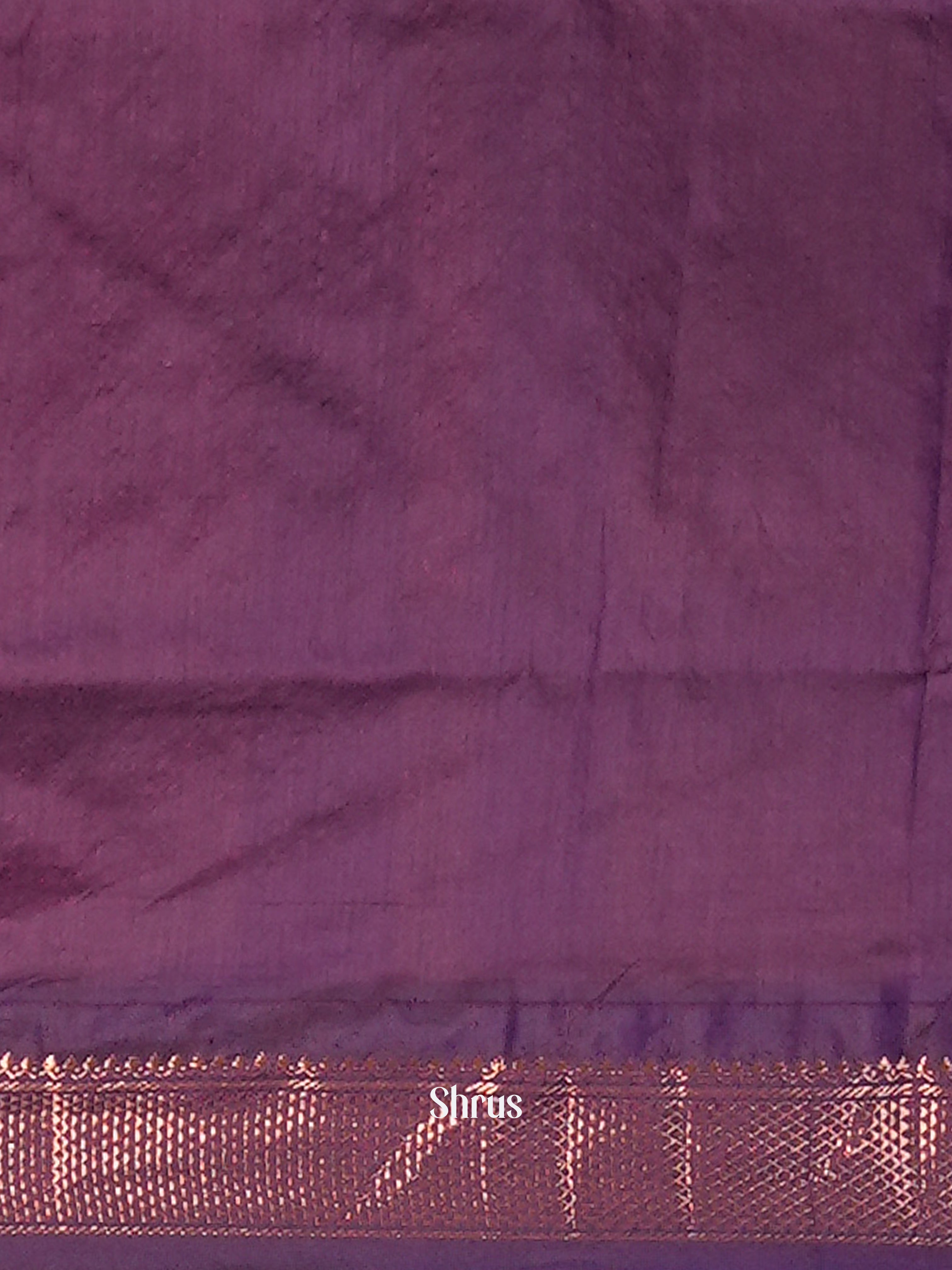 Green & Purple - Kalyani Cotton Saree - Shop on Shrus.com