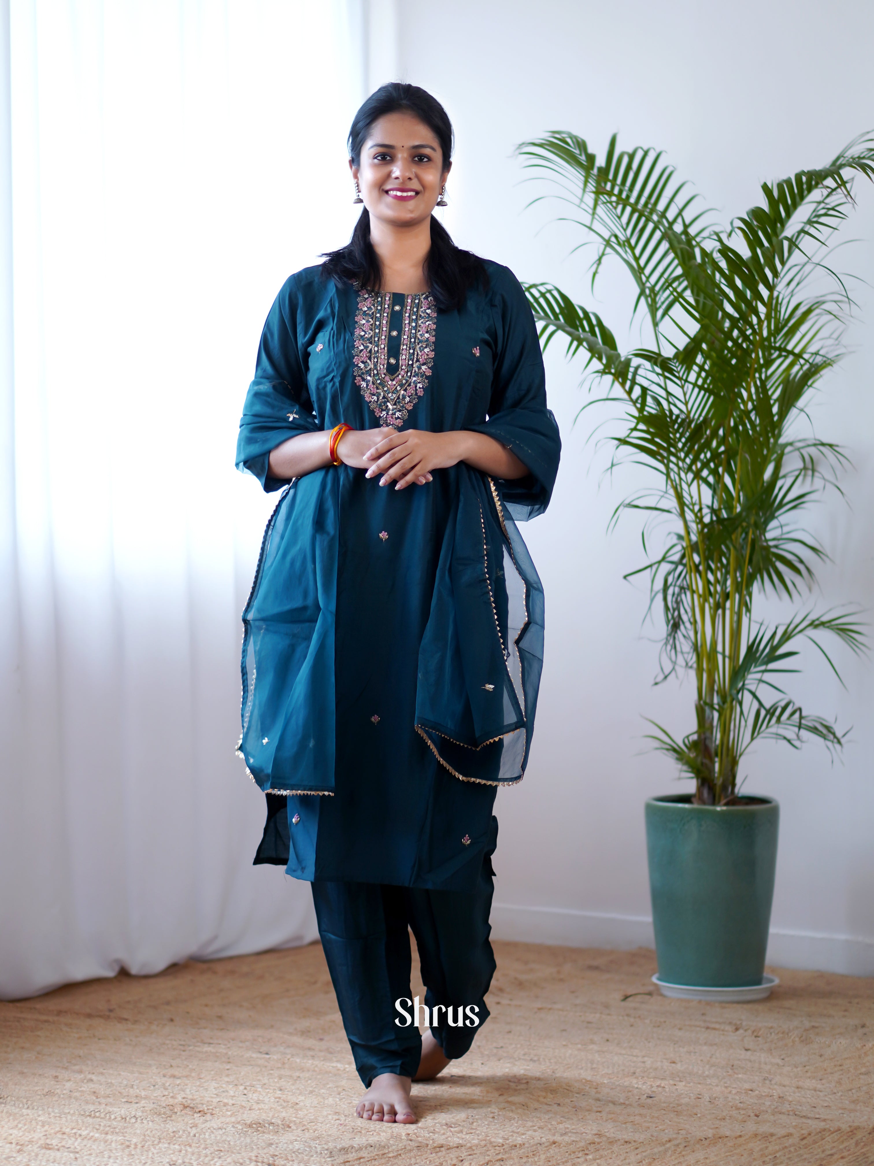 Blue - 3pc Readymade Suits - Shop on Shrus.com