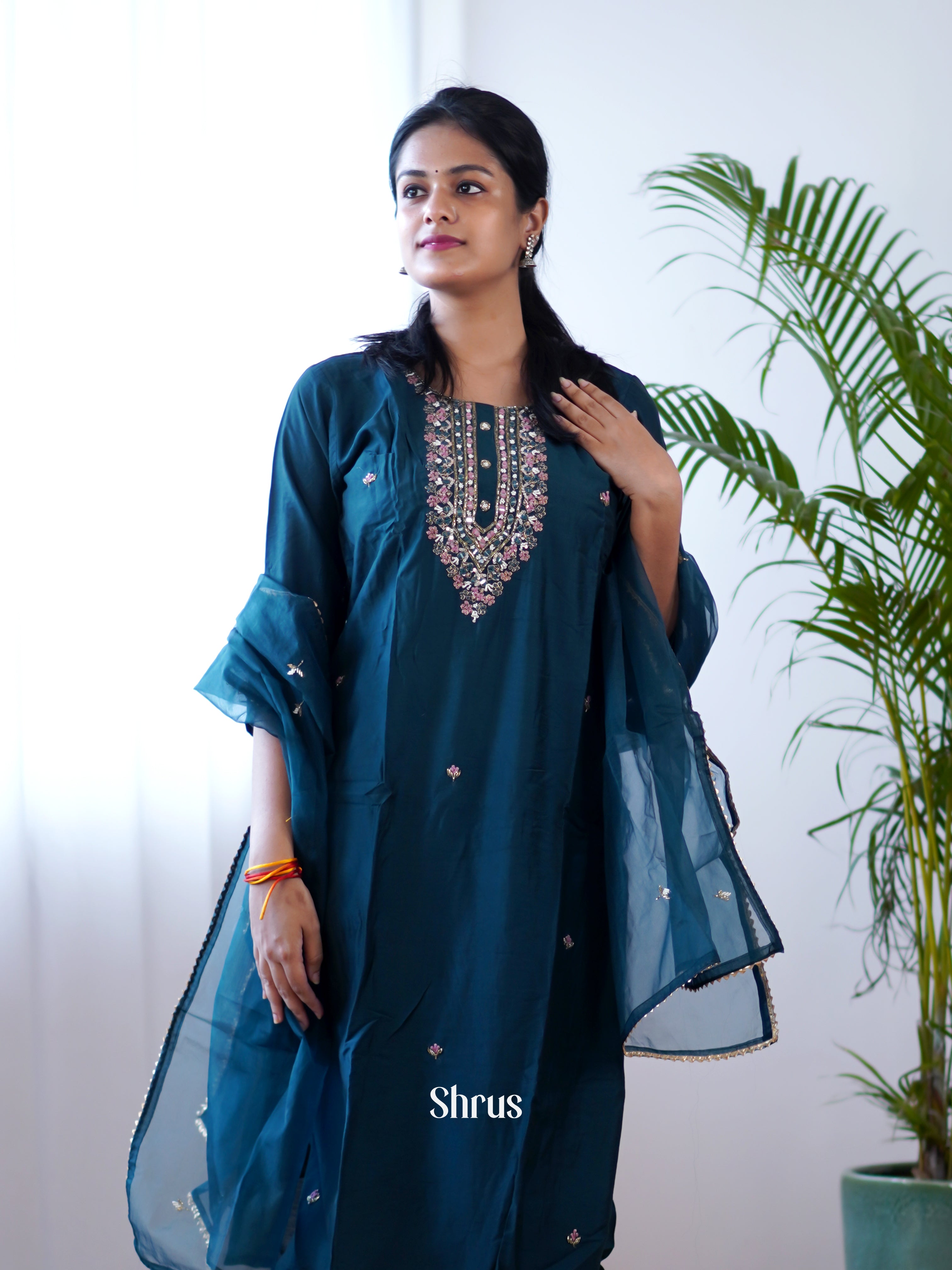 Blue - 3pc Readymade Suits - Shop on Shrus.com