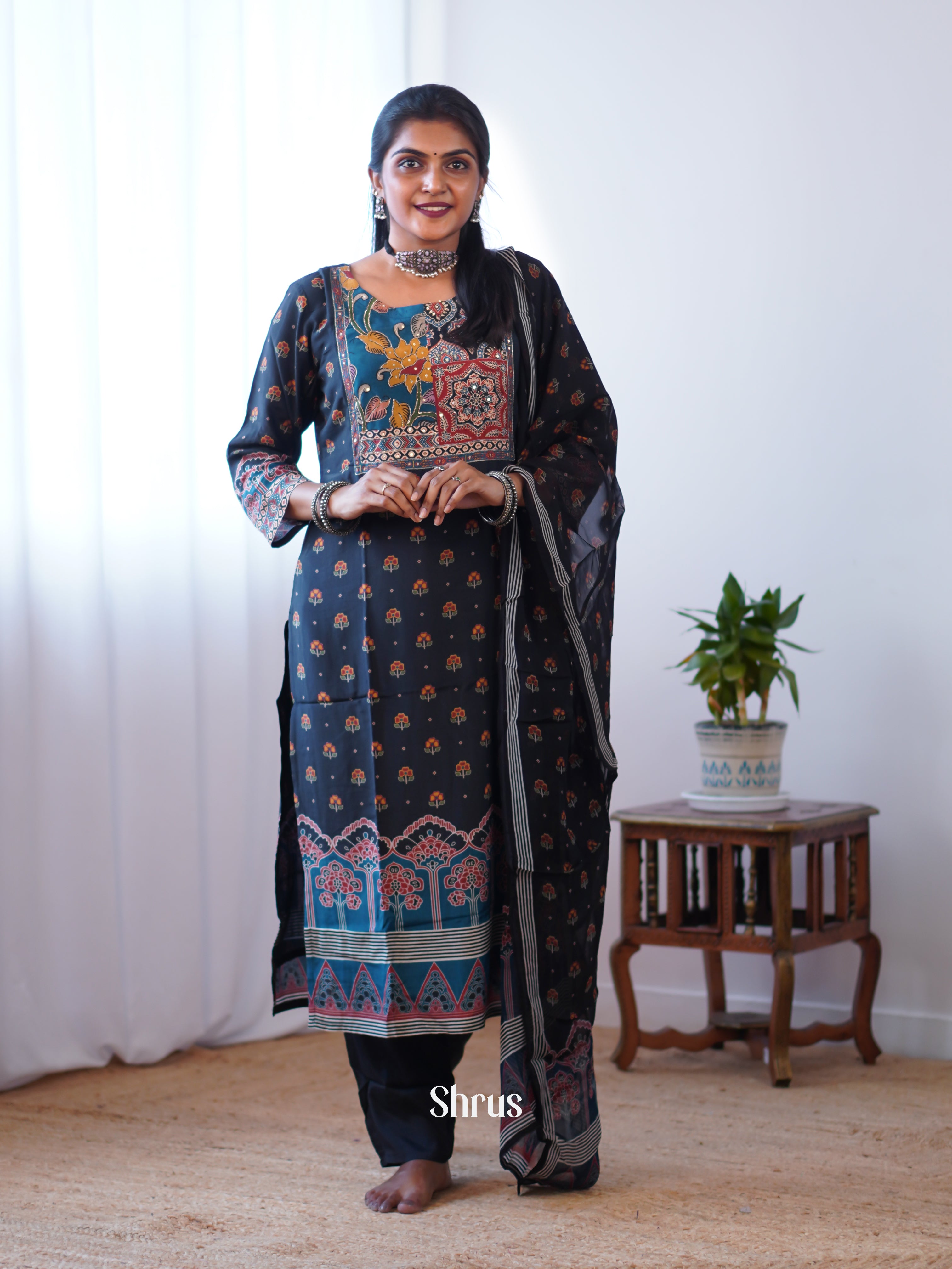 Blue - 3pc Readymade Suits - Shop on Shrus.com