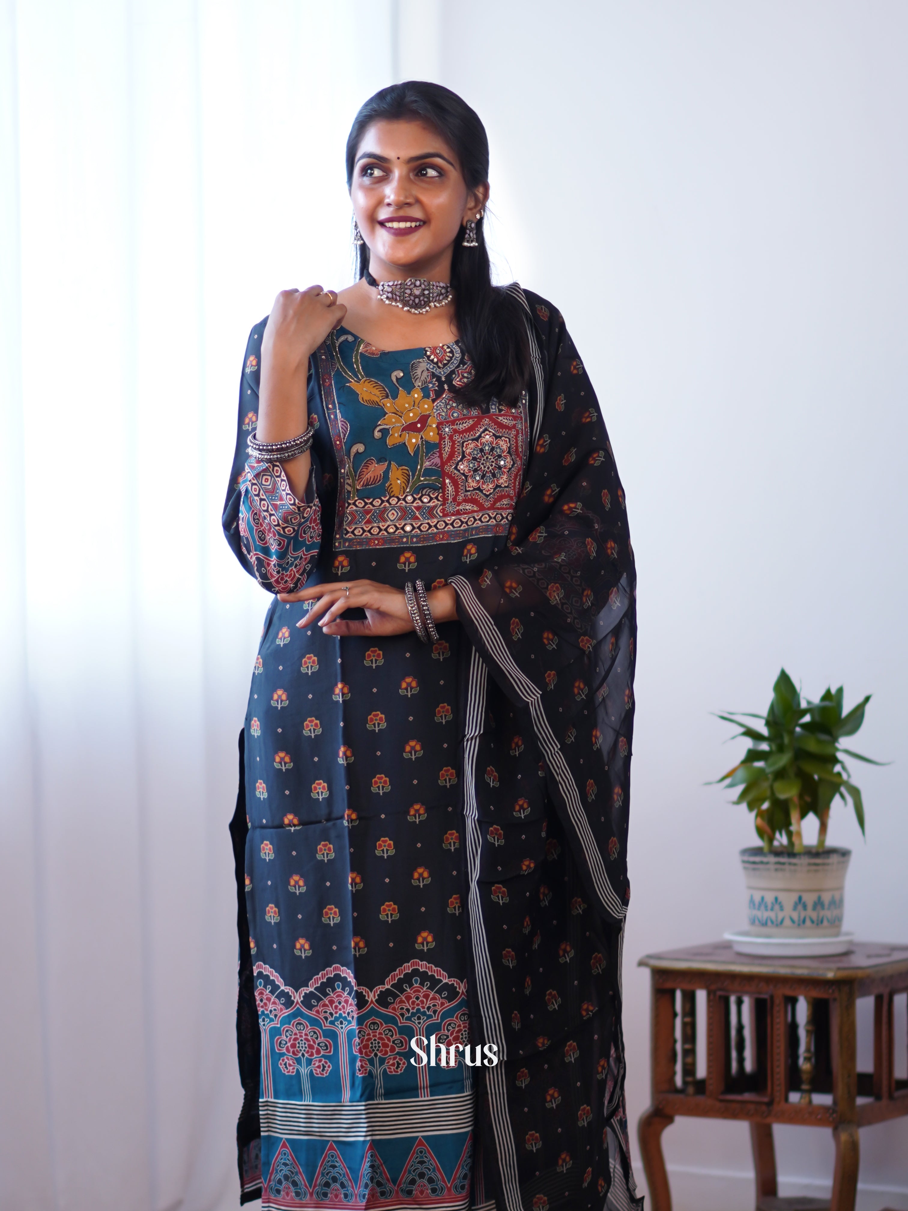 Blue - 3pc Readymade Suits - Shop on Shrus.com