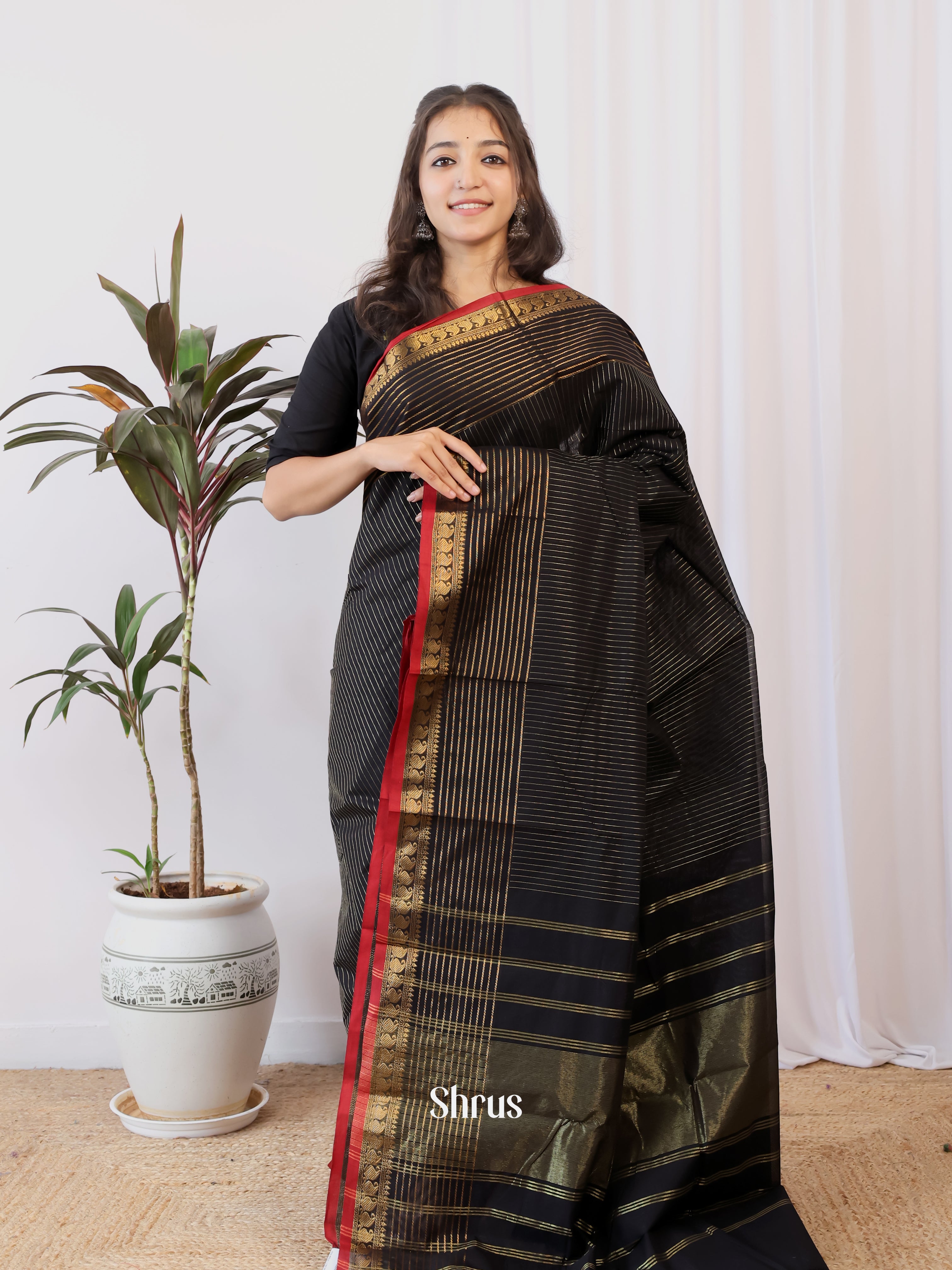 CIS13013 - Chettinad Cotton Saree - Shop on Shrus.com